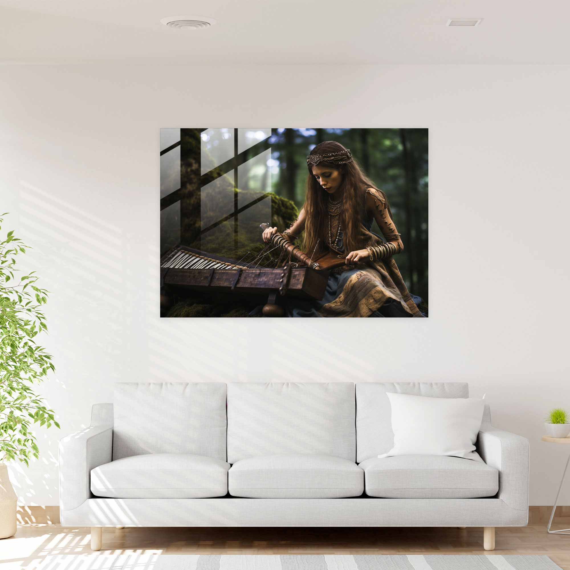 Mesolithic Glass Wall Art - Melodic Symphony - Mesolithic, Modern Art, Home Decoration, Glass Print
