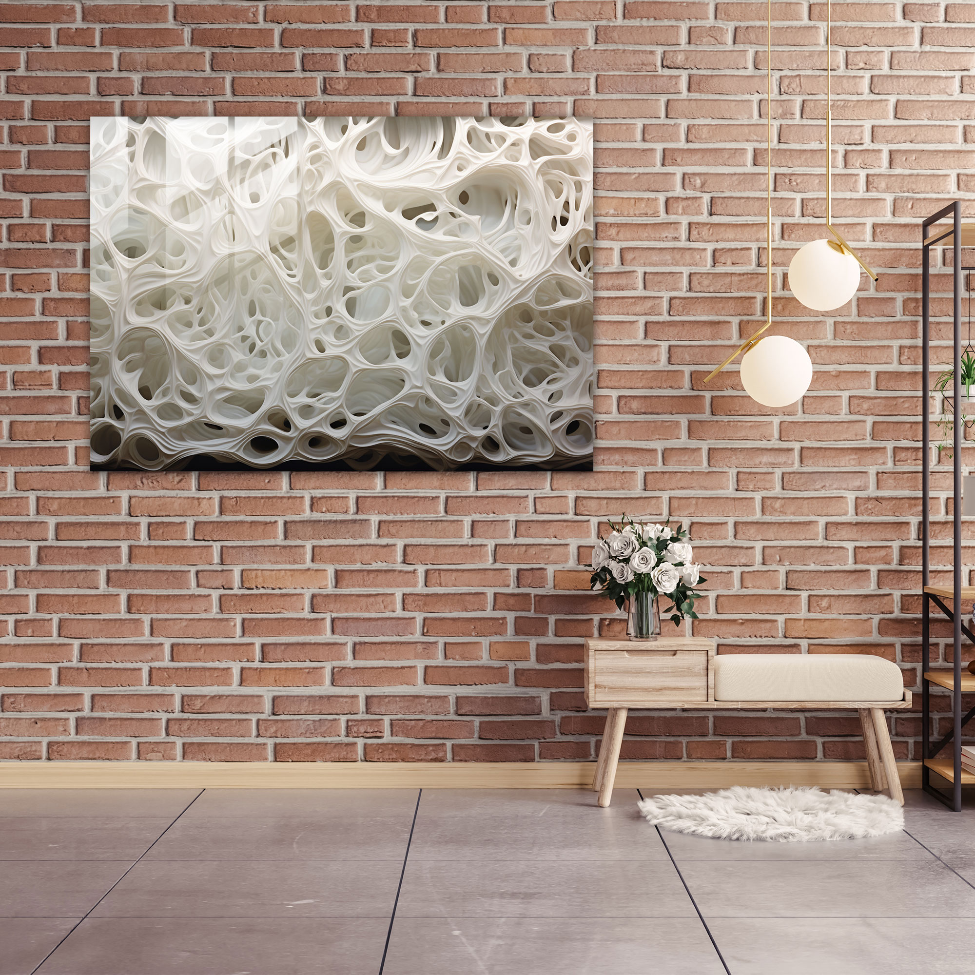 Paleolithic Etchings Glass Wall Art - Mesolithic, Modern Art, Glass Print, Wall Decoration