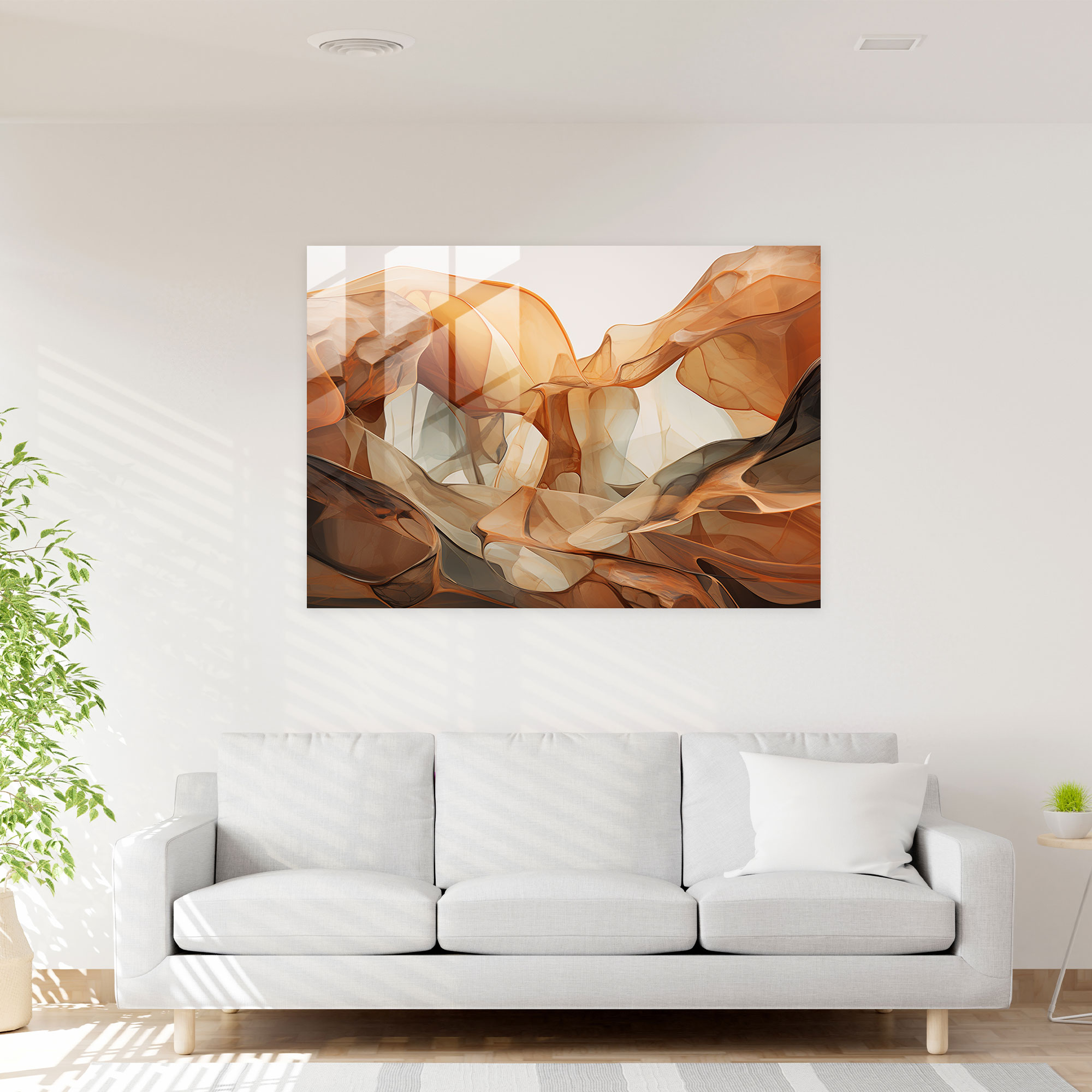 Prehistoric Formations Glass Print - Mesolithic, Glass Wall Art, Glass Print, Home Decoration