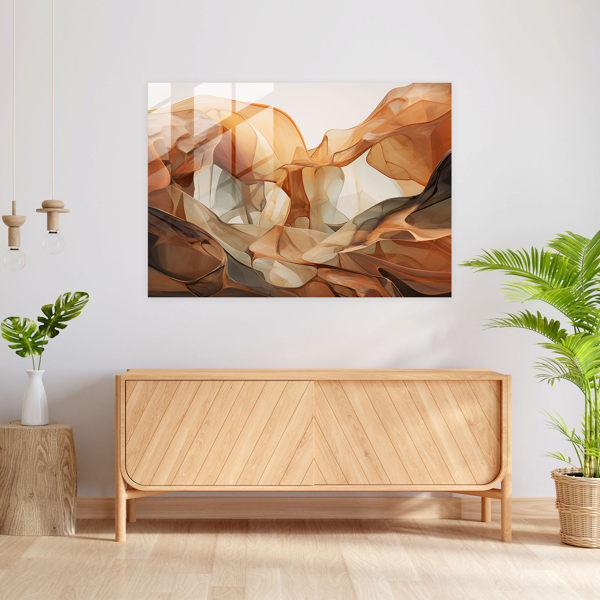 Prehistoric Formations Glass Print - Mesolithic, Glass Wall Art, Glass Print, Home Decoration