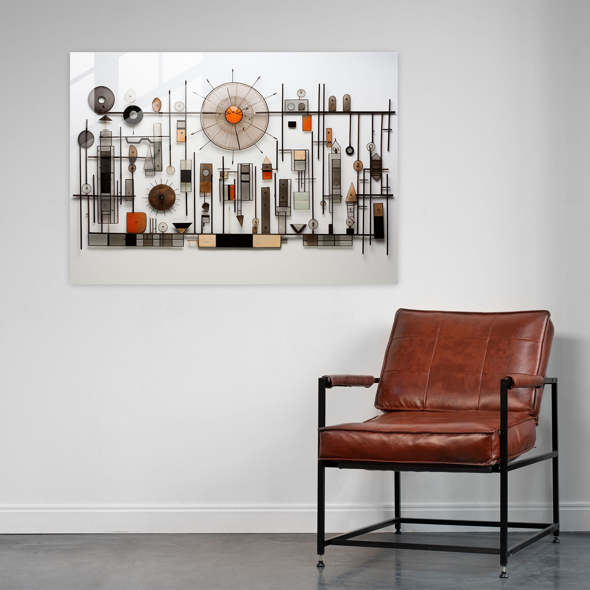 Paleolithic Tools Geometric Glass Wall Art - Mesolithic, Primitive Tools, Glass Print, Glass Art