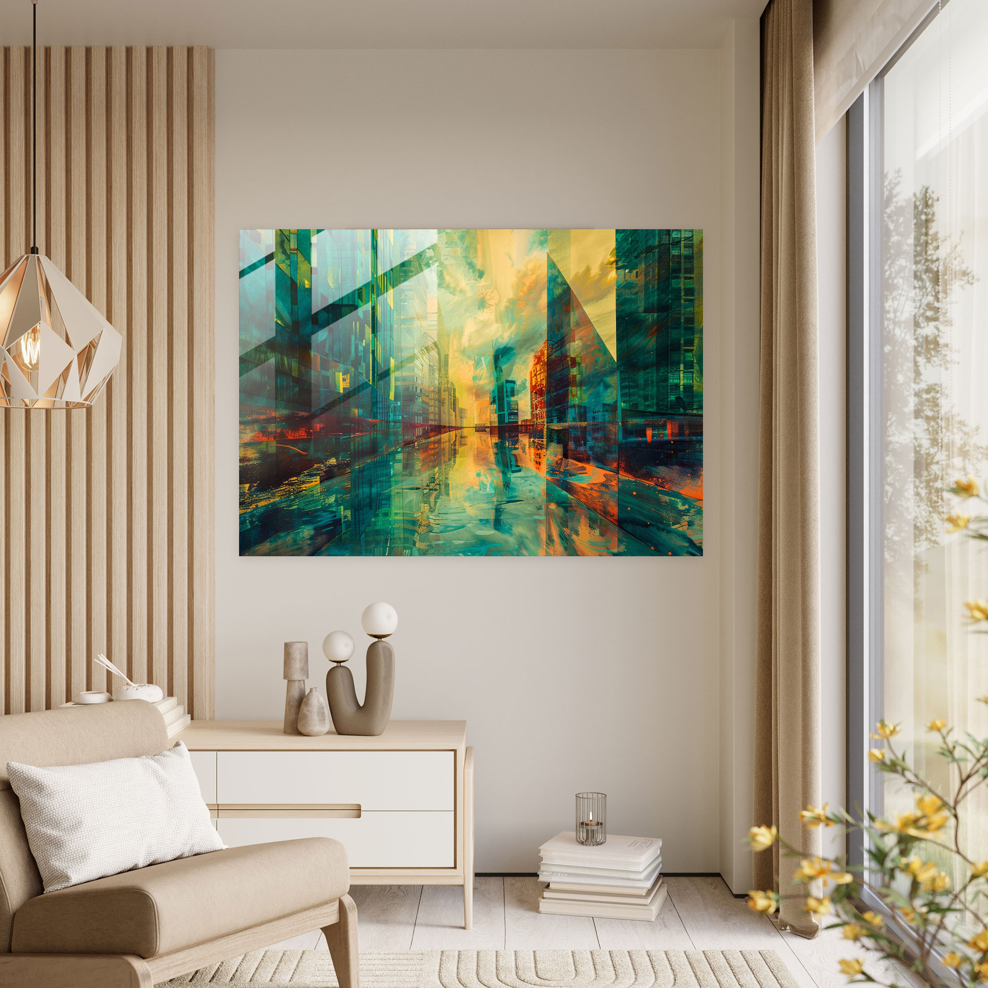 Metaphysical Painting Glass Wall Art - Metaphysical Painting, Modern Art, Home Decoration, Wall Decoration