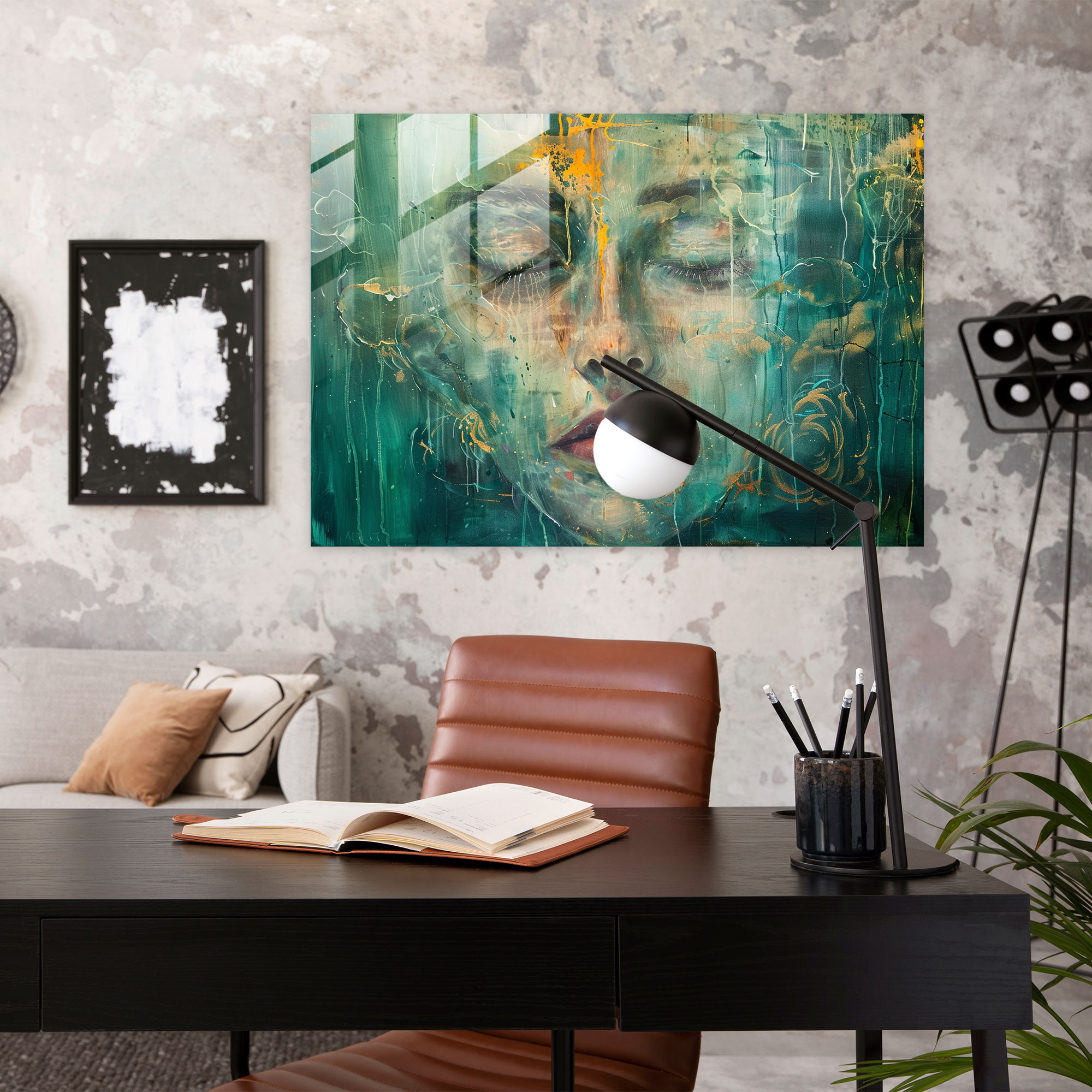 Metaphysical Painting Home Decoration - Metaphysical Painting, Floating Objects, Wall Decoration, Glass Art