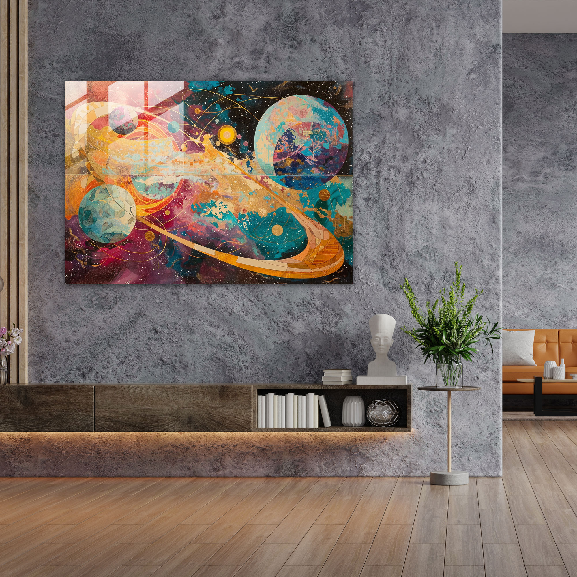Metaphysical Painting Wall Decoration - Metaphysical Painting, Modern Art, Wall Decoration, Glass Art