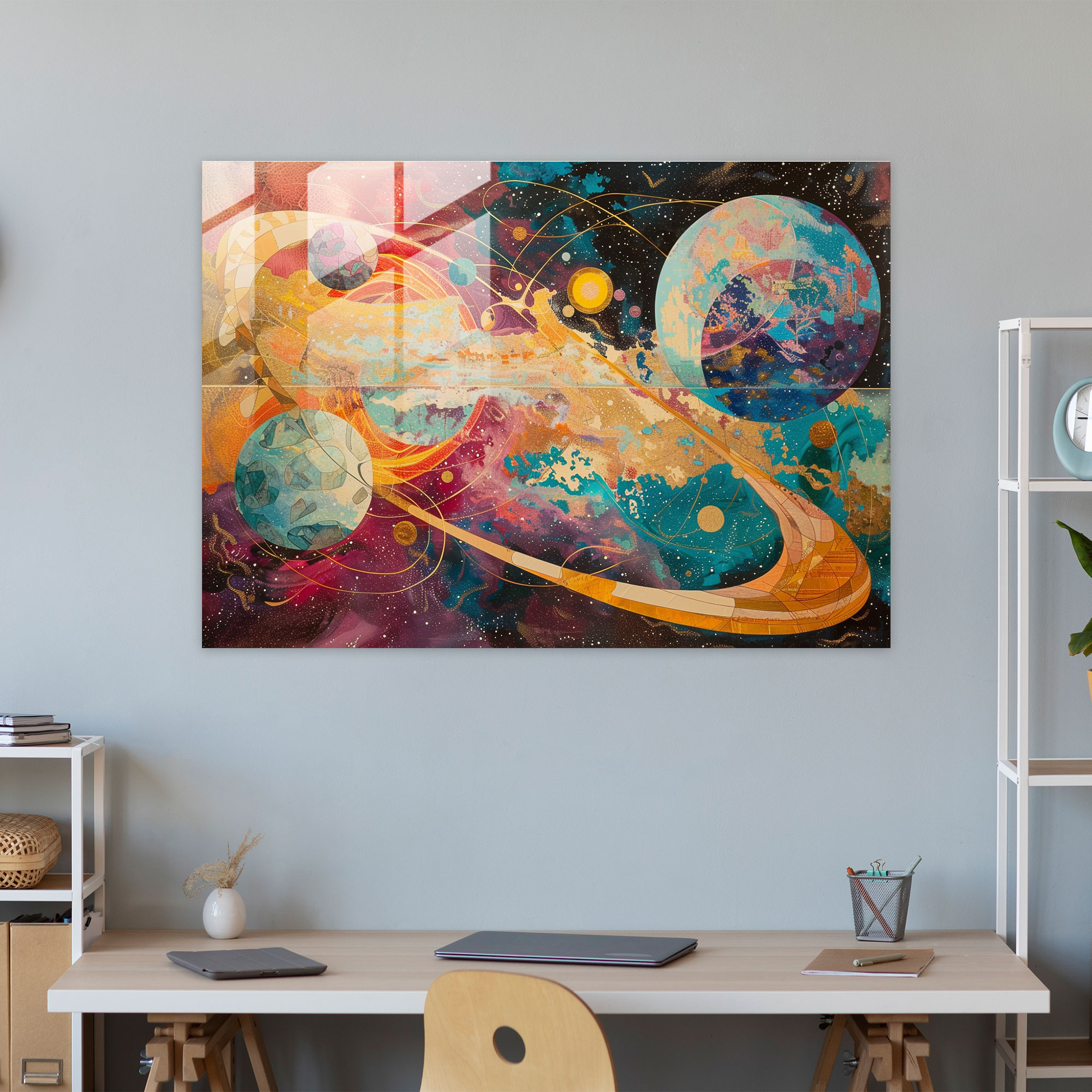 Metaphysical Painting Wall Decoration - Metaphysical Painting, Modern Art, Wall Decoration, Glass Art