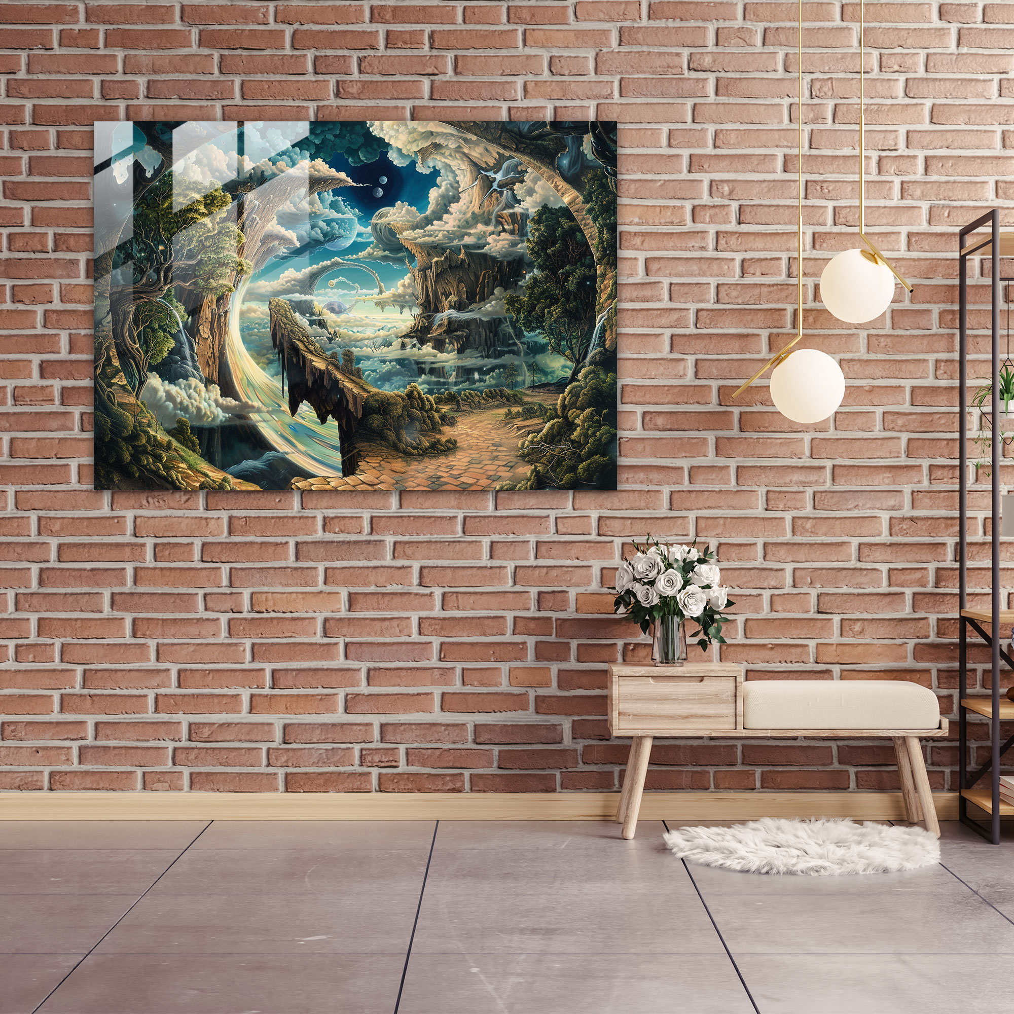 Metaphysical Glass Wall Art - Metaphysical Painting, Glass Wall Art, Metaphysical Painting, Wall Decoration