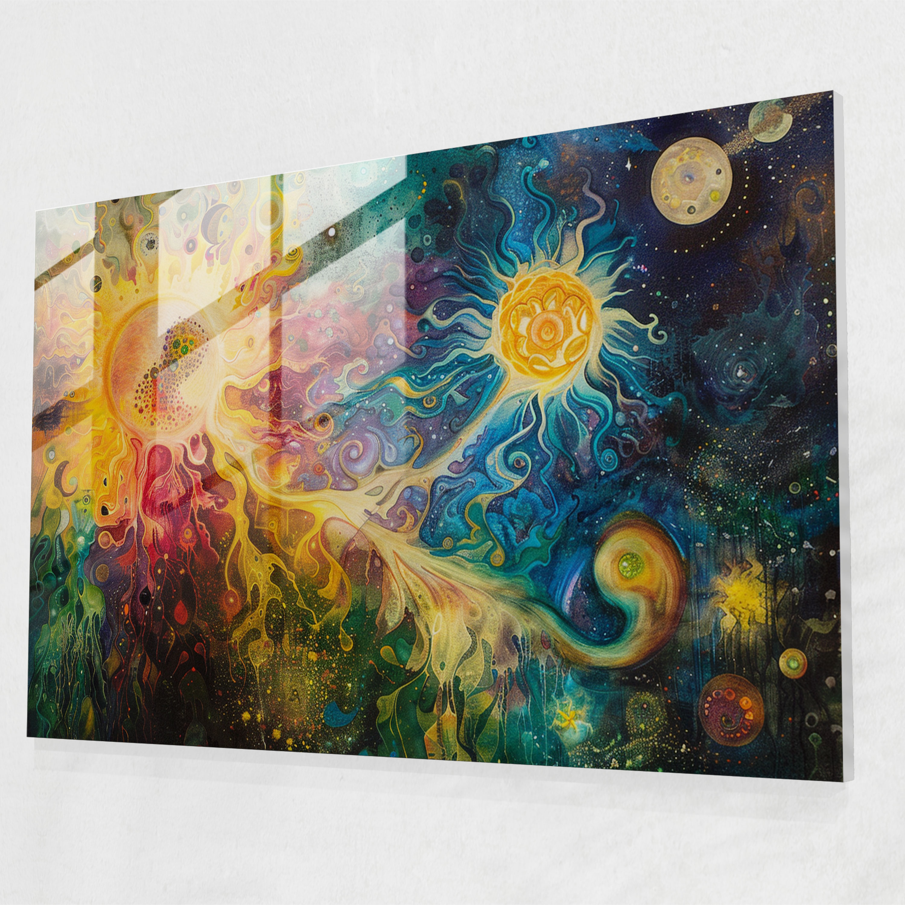 Metaphysical Glass Wall Art - Metaphysical Painting, Glass Wall Art, Wall Decoration, Metaphysical Painting