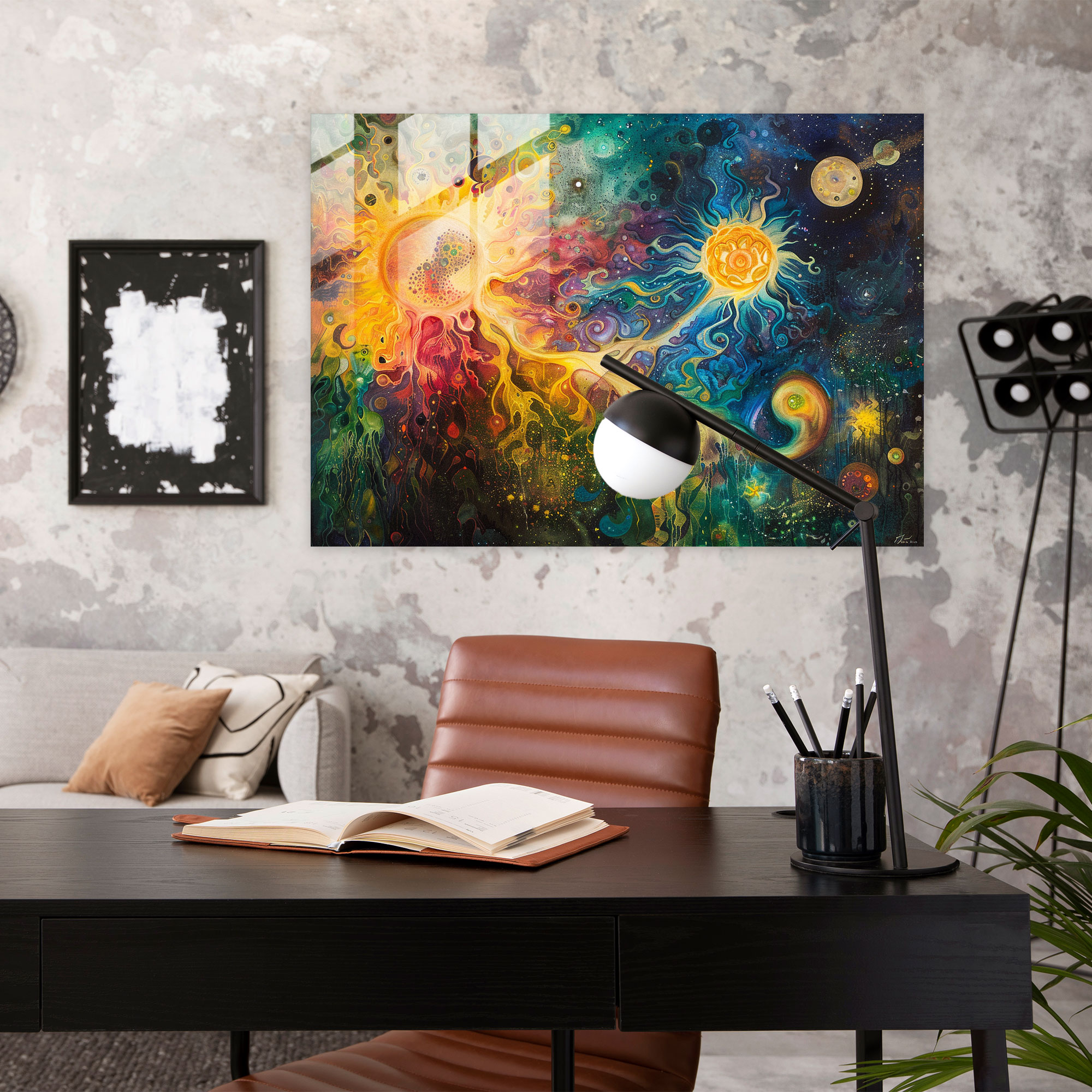 Metaphysical Glass Wall Art - Metaphysical Painting, Glass Wall Art, Wall Decoration, Metaphysical Painting