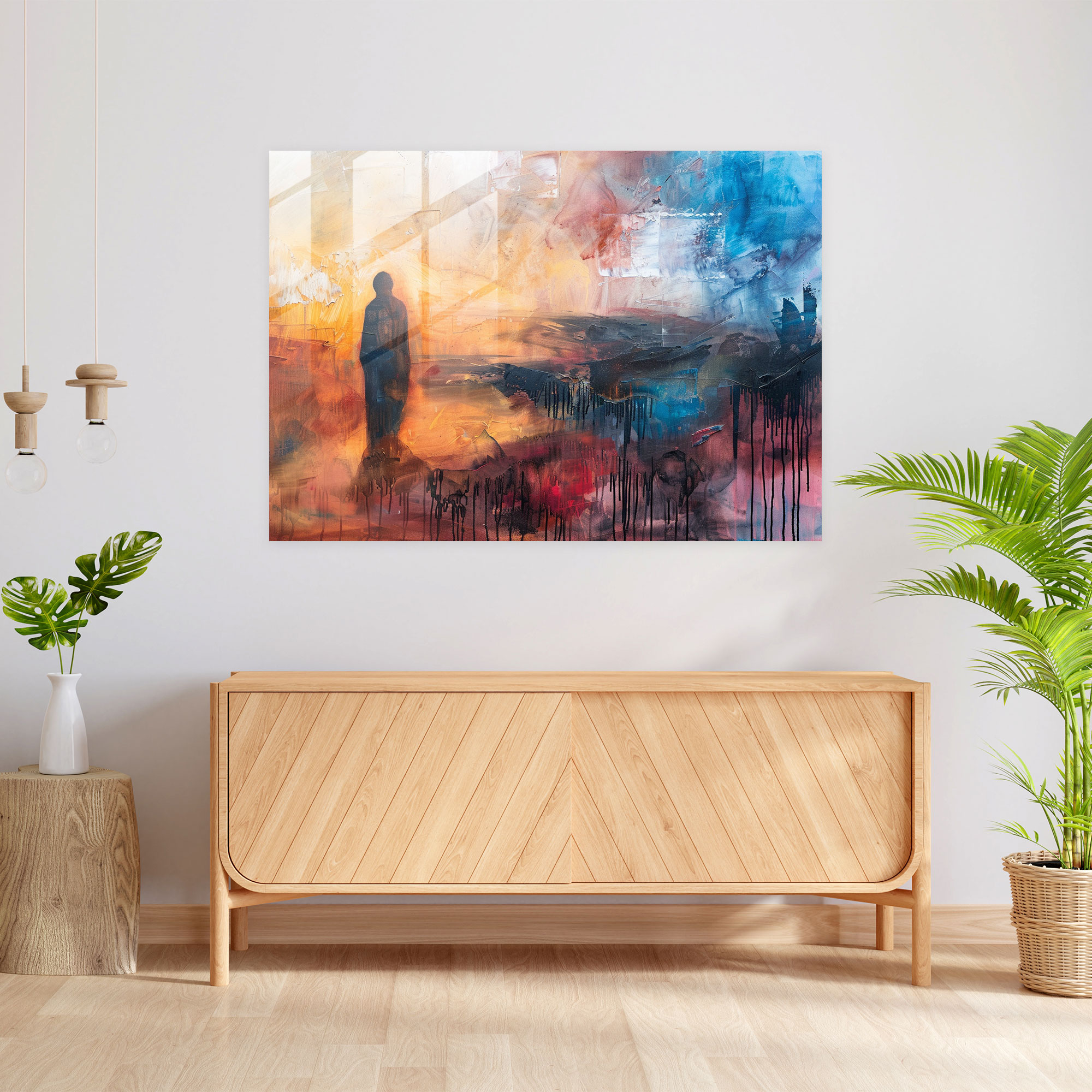 Metaphysical Painting Glass Wall Art - Metaphysical Painting, Metaphysical Painting, Abstract, Home Decoration