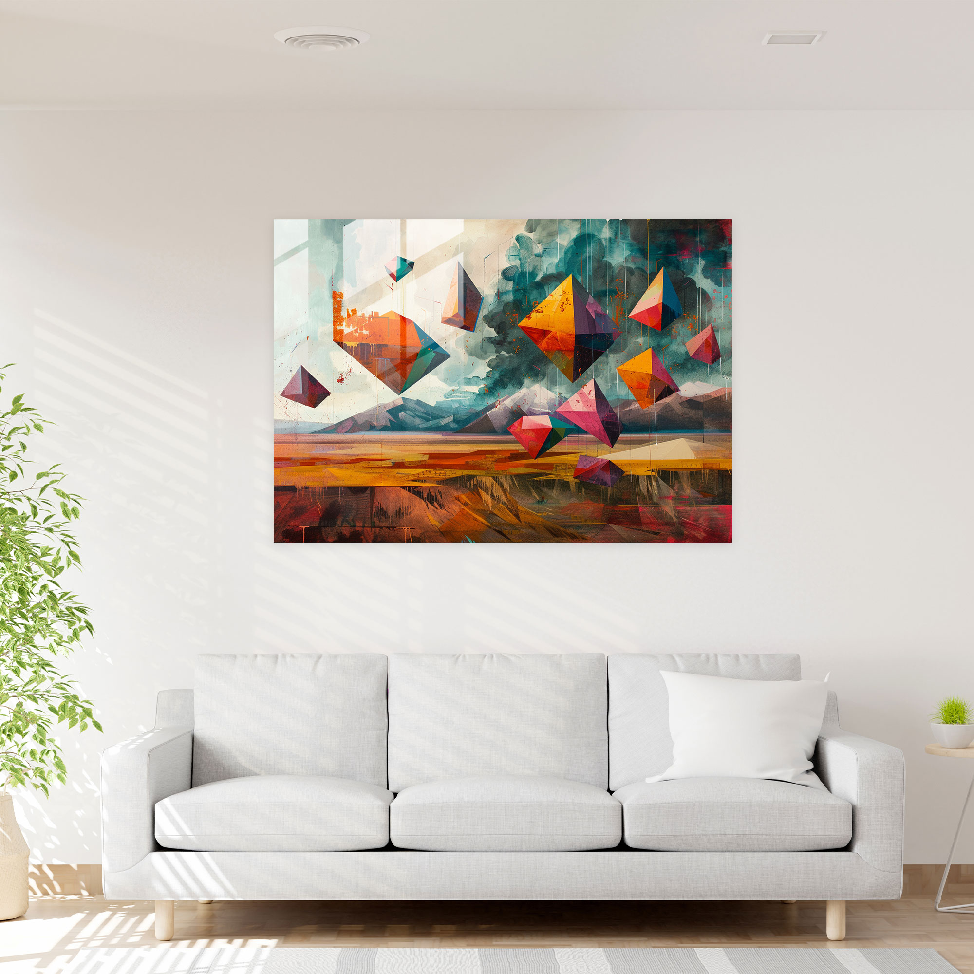 Metaphysical Painting Glass Print - Metaphysical Painting, Glass Art, Metaphysical Painting, Home Decoration