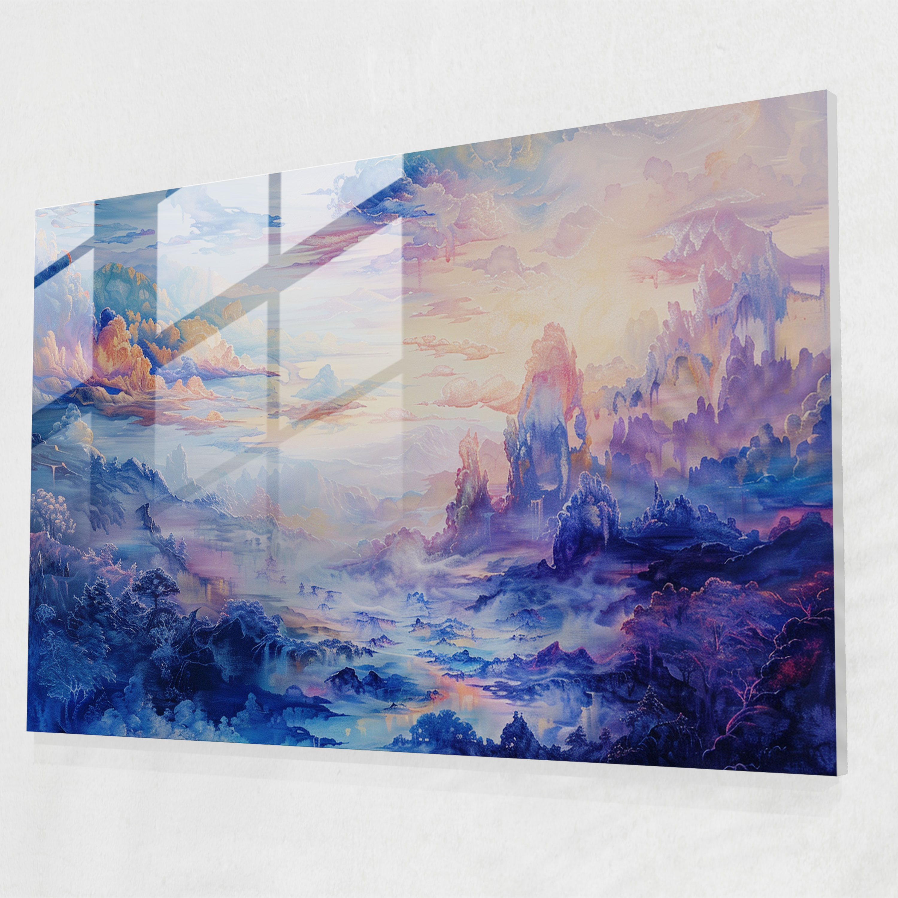 Metaphysical Painting Modern Art - Metaphysical Painting, Visionary, Metaphysical Painting, Ethereal Colors