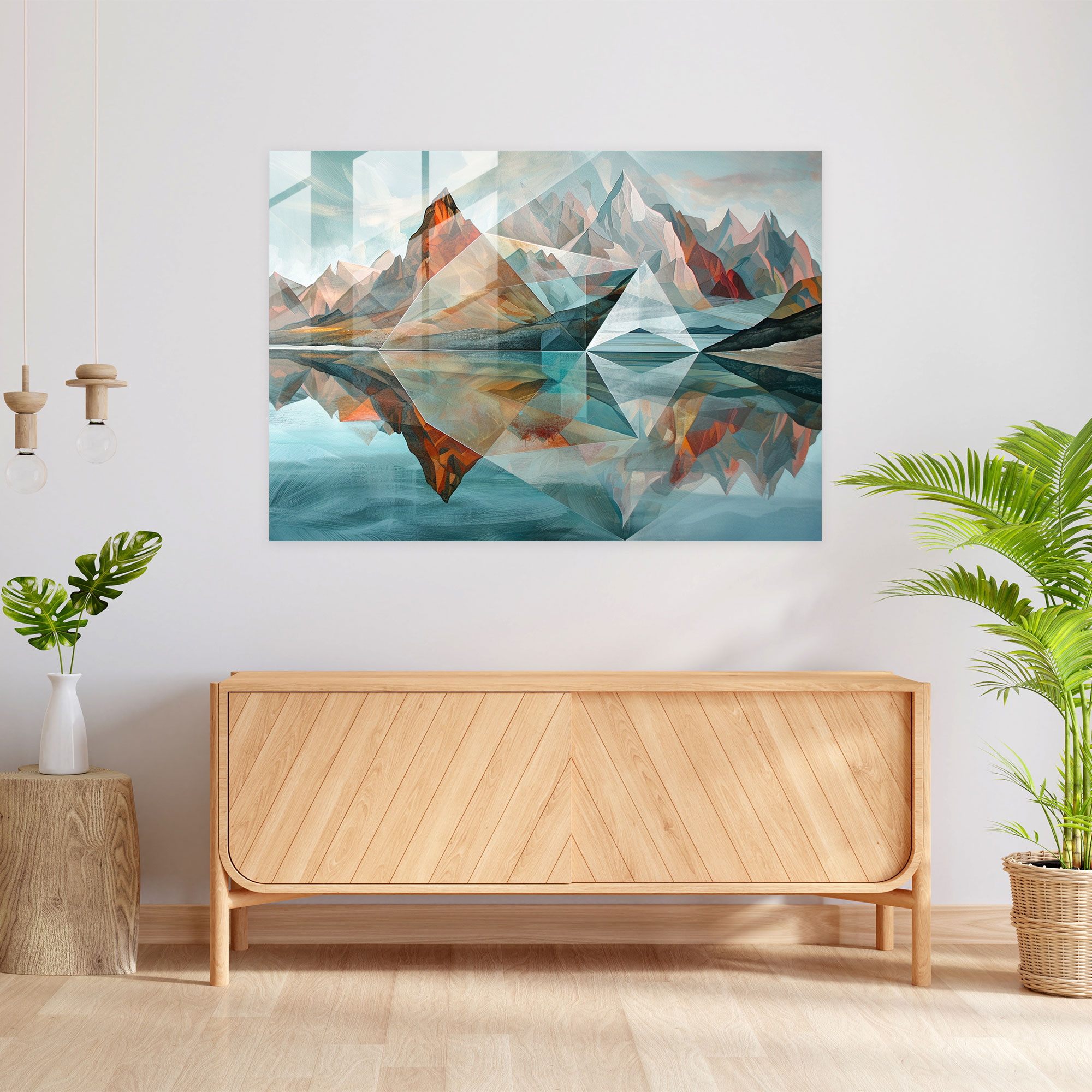 Metaphysical Painting Glass Print - Metaphysical Painting, Glass Art, Glass Wall Art, Metaphysical Painting