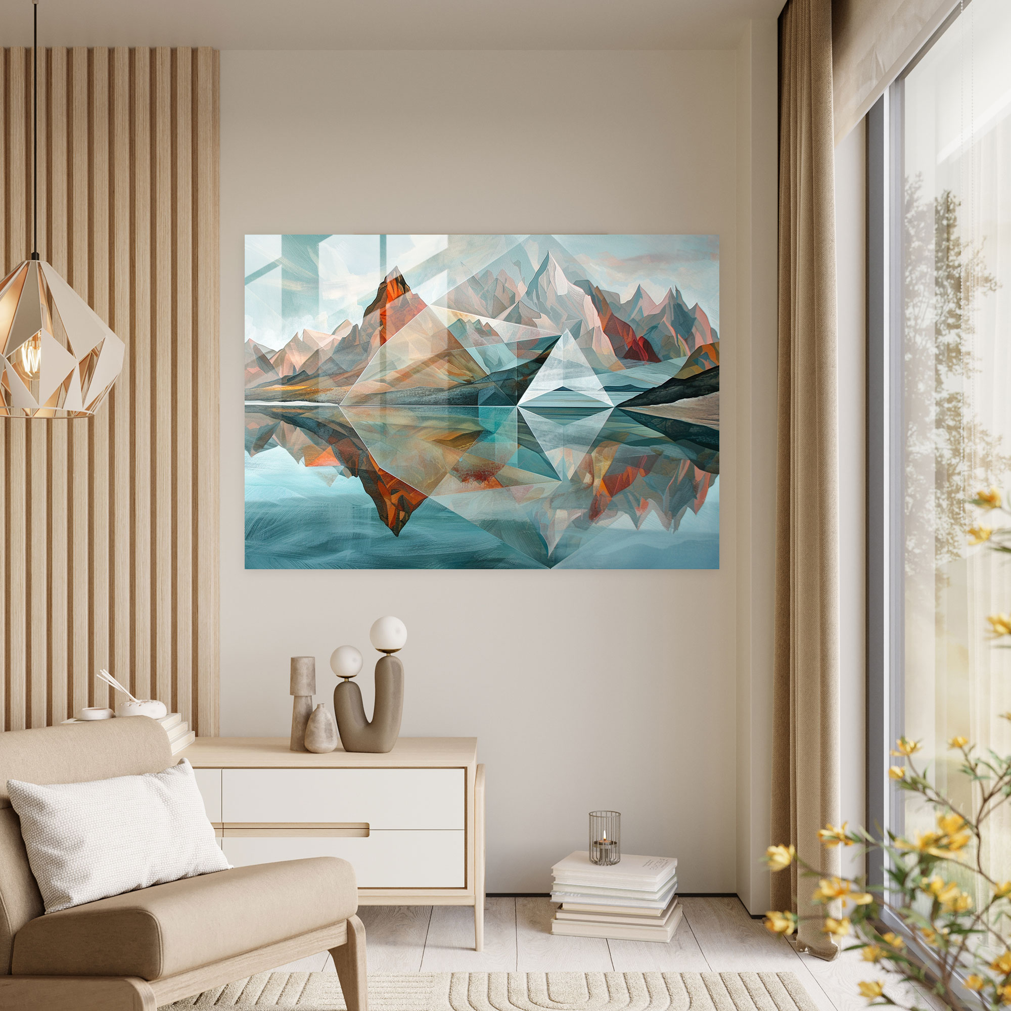 Metaphysical Painting Glass Print - Metaphysical Painting, Glass Art, Glass Wall Art, Metaphysical Painting