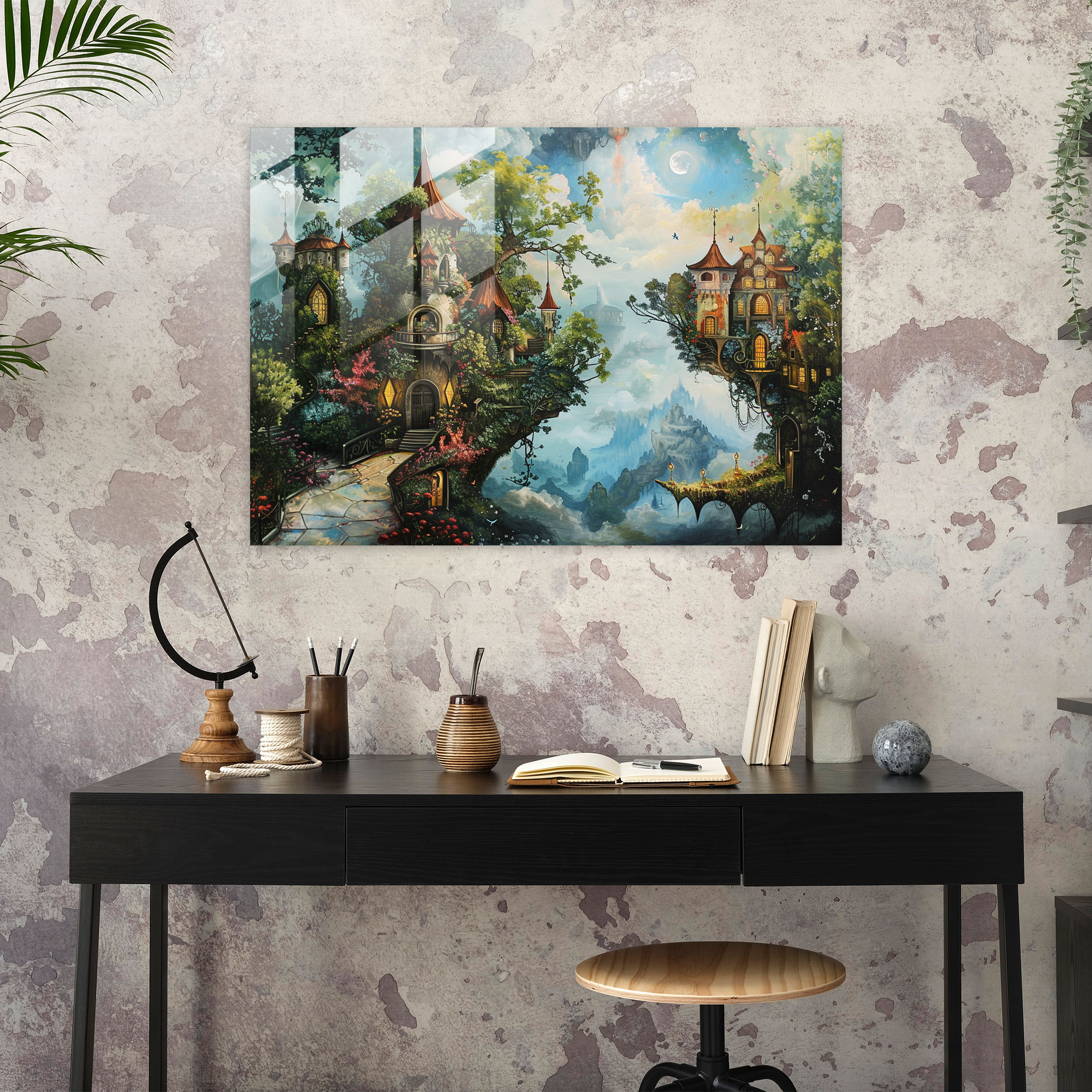 Metaphysical Painting Wall Decoration - Metaphysical Painting, Glass Art, Metaphysical Painting, Home Decoration