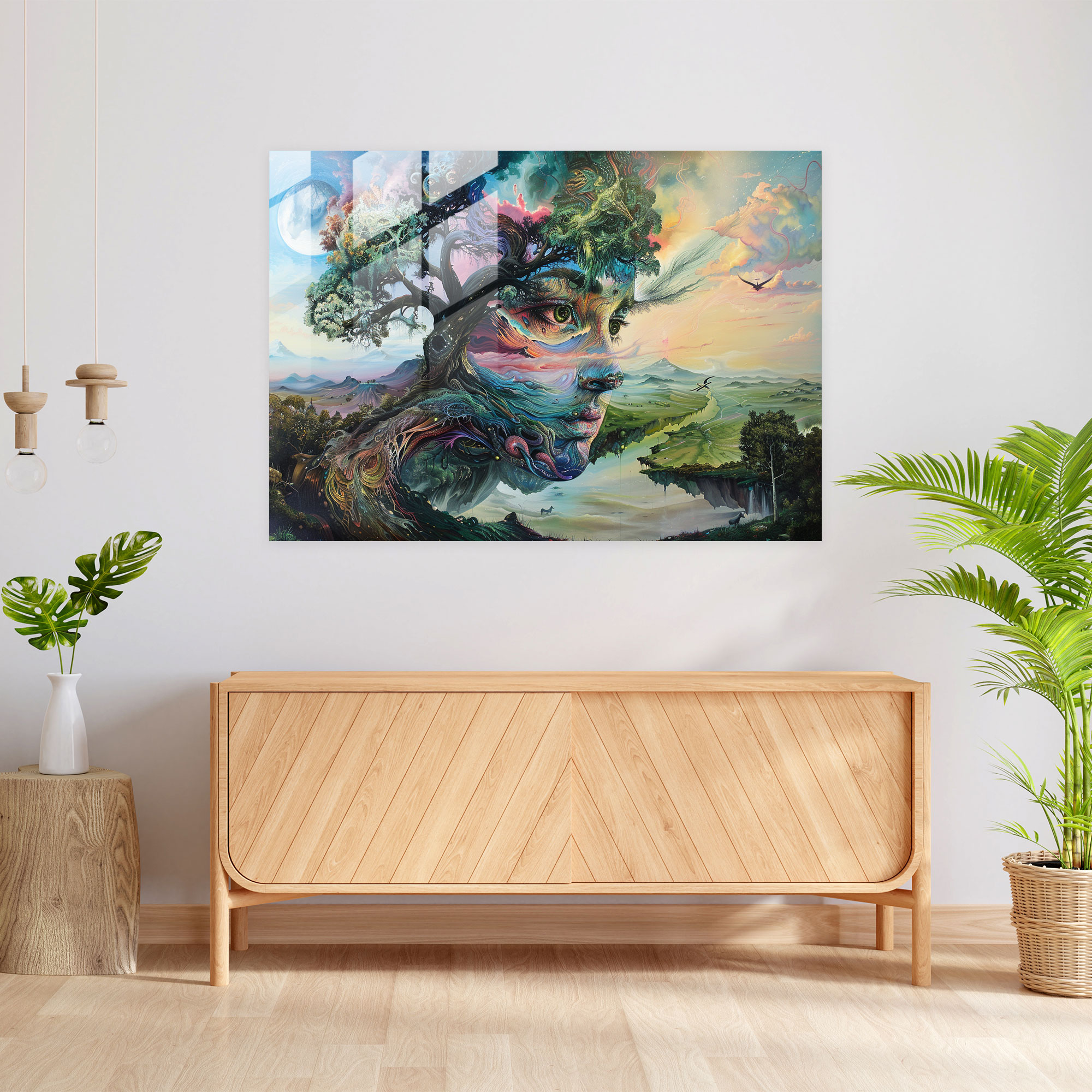 Metaphysical Painting Wall Decoration - Metaphysical Painting, Modern Art, Glass Art, Home Decoration