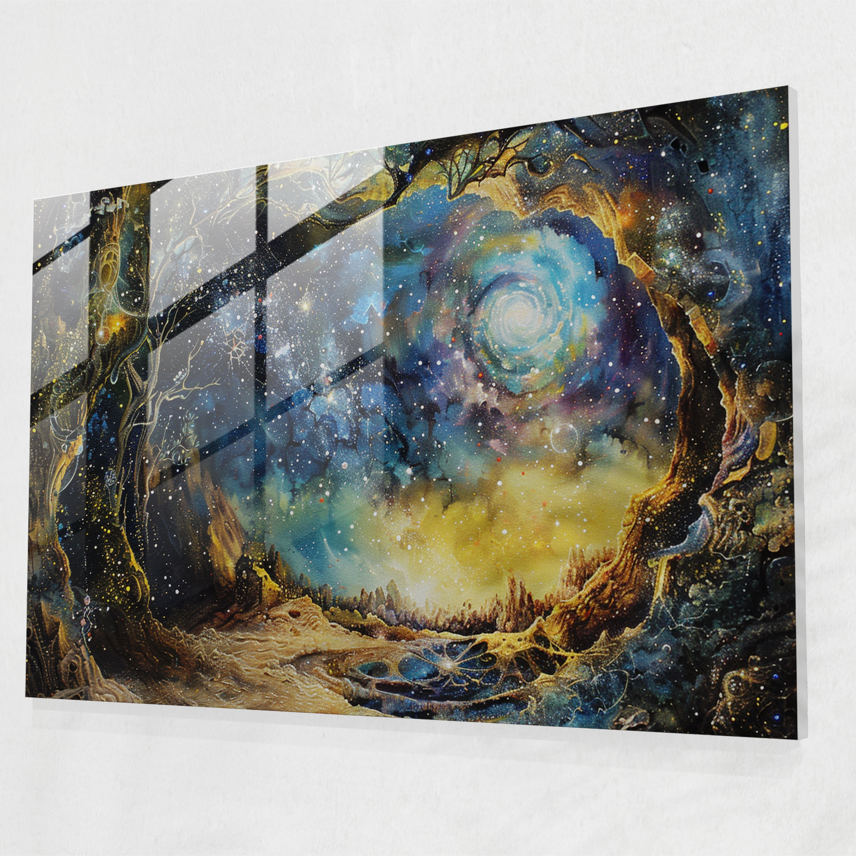 Metaphysical Painting Glass Wall Art - Metaphysical Painting, Metaphysical Painting, Modern Art, Glass Wall Art