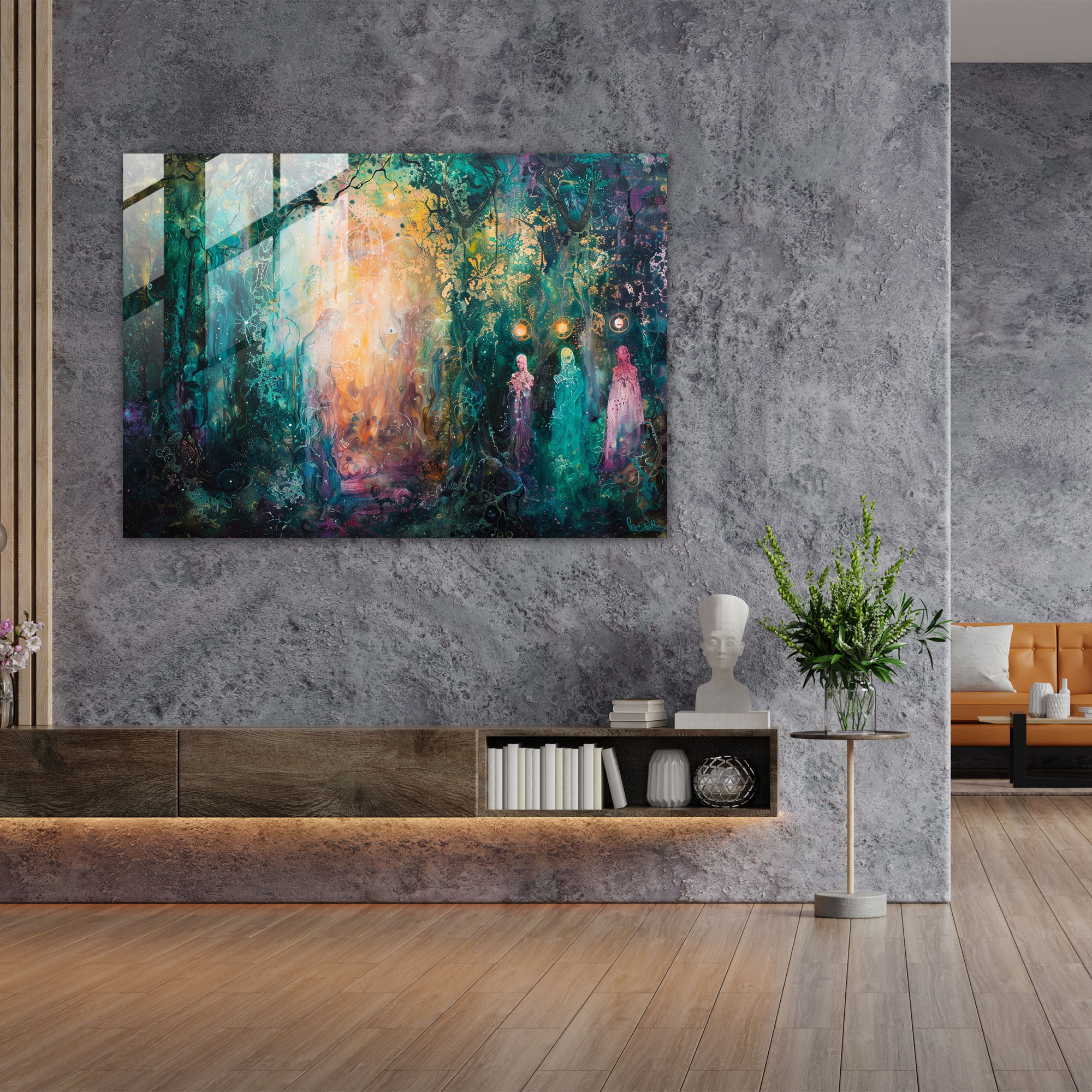 Metaphysical Painting Glass Wall Art - Metaphysical Painting, Modern Art, Wall Decoration, Glass Wall Art
