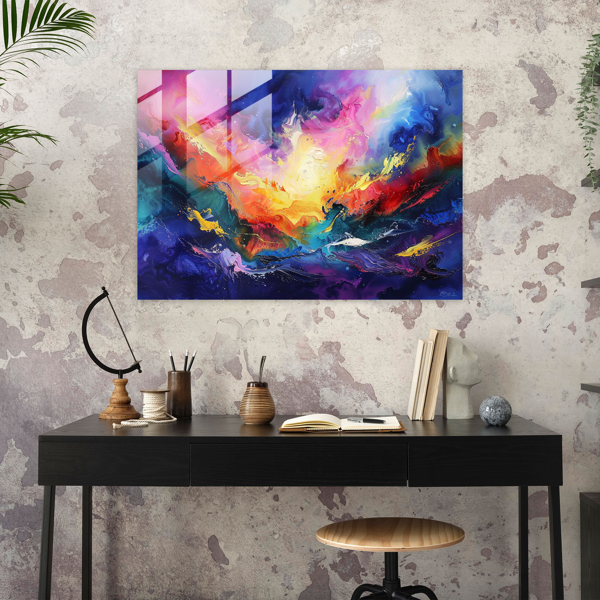 Metaphysical Painting Home Decoration - Metaphysical Painting, Glass Wall Art, Metaphysical Painting, Wall Decoration