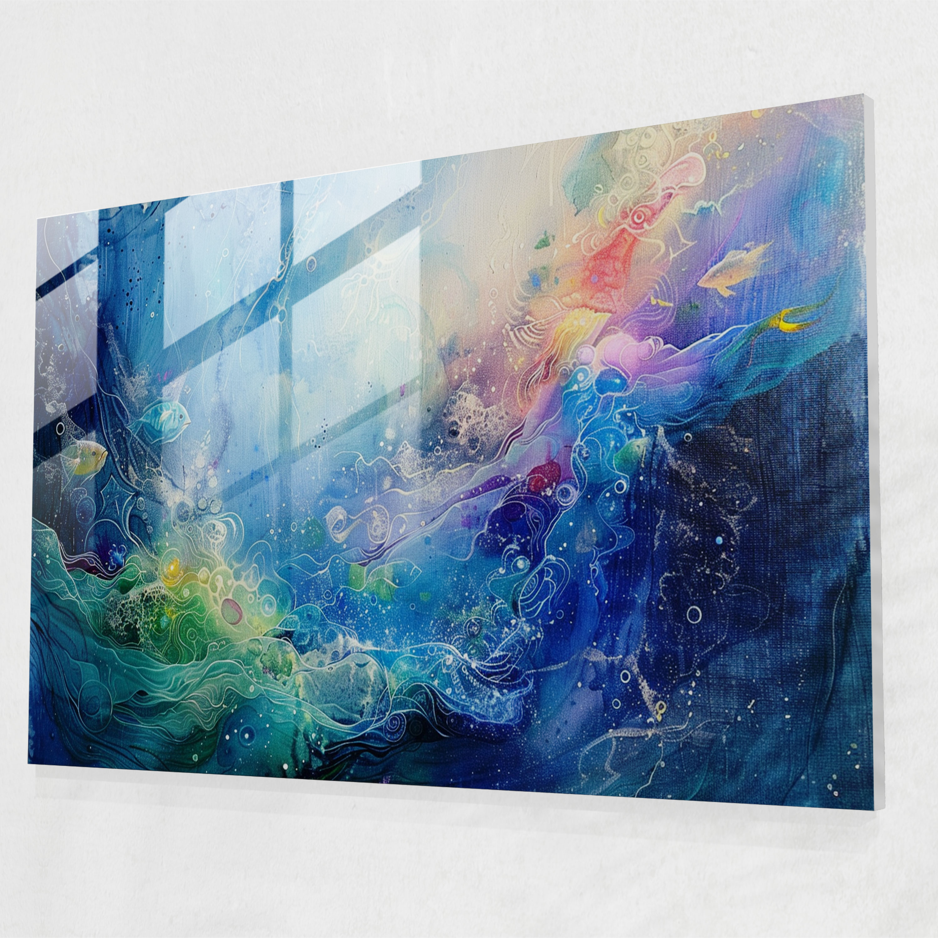 Metaphysical Painting Glass Art - Metaphysical Painting, Modern Art, Home Decoration, Wall Decoration