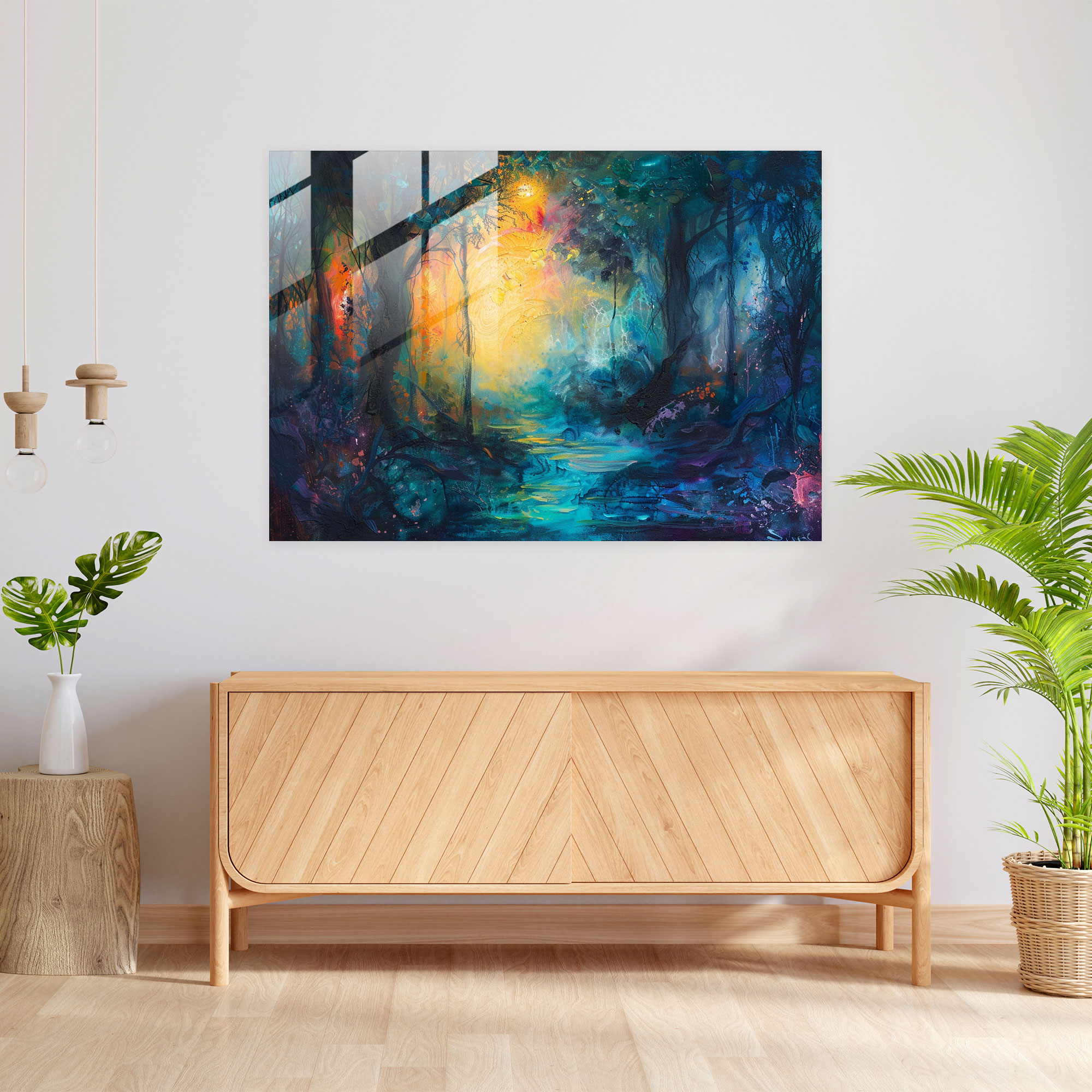 Metaphysical Painting Wall Decoration - Metaphysical Painting, Glass Wall Art, Modern Art, Wall Decoration