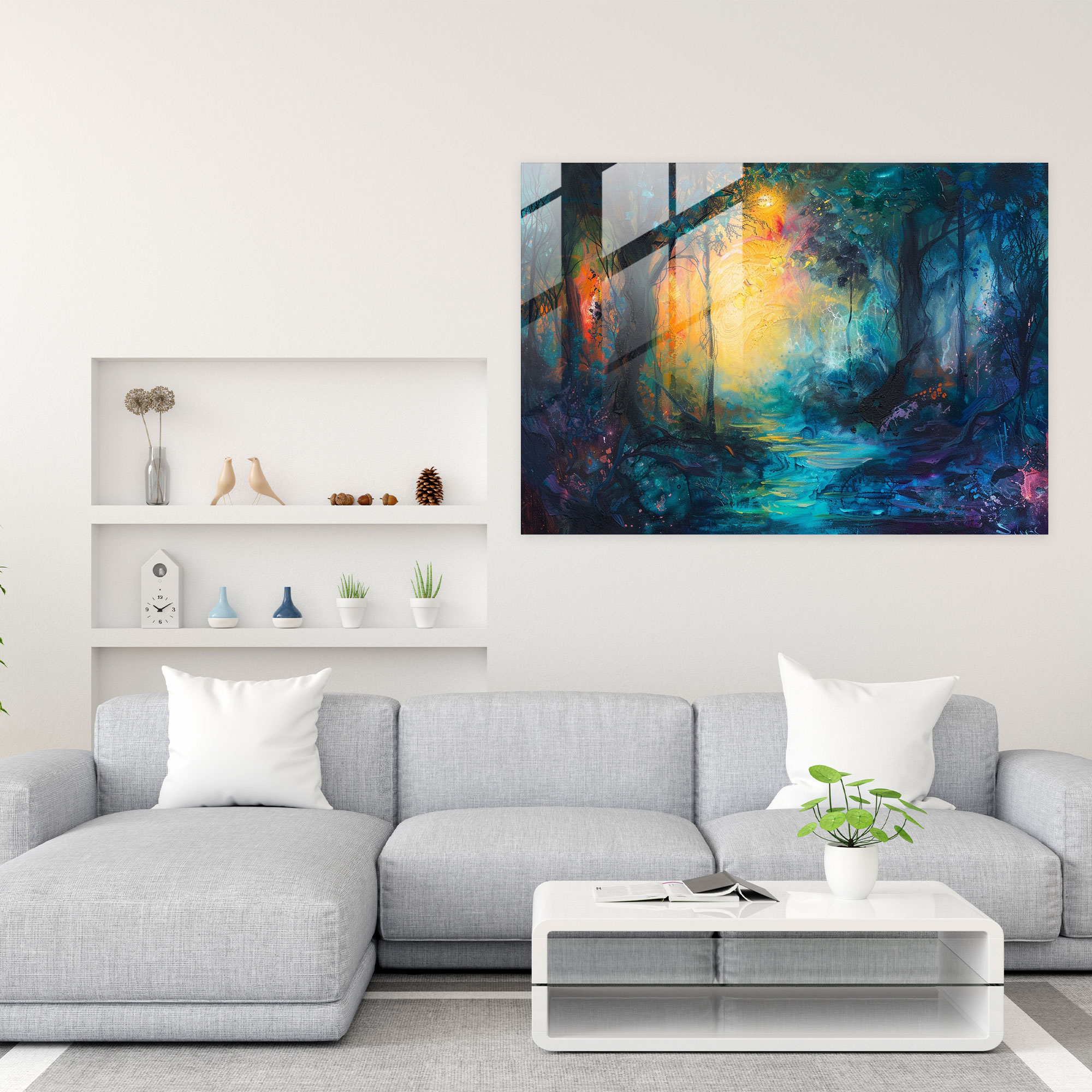 Metaphysical Painting Wall Decoration - Metaphysical Painting, Glass Wall Art, Modern Art, Wall Decoration