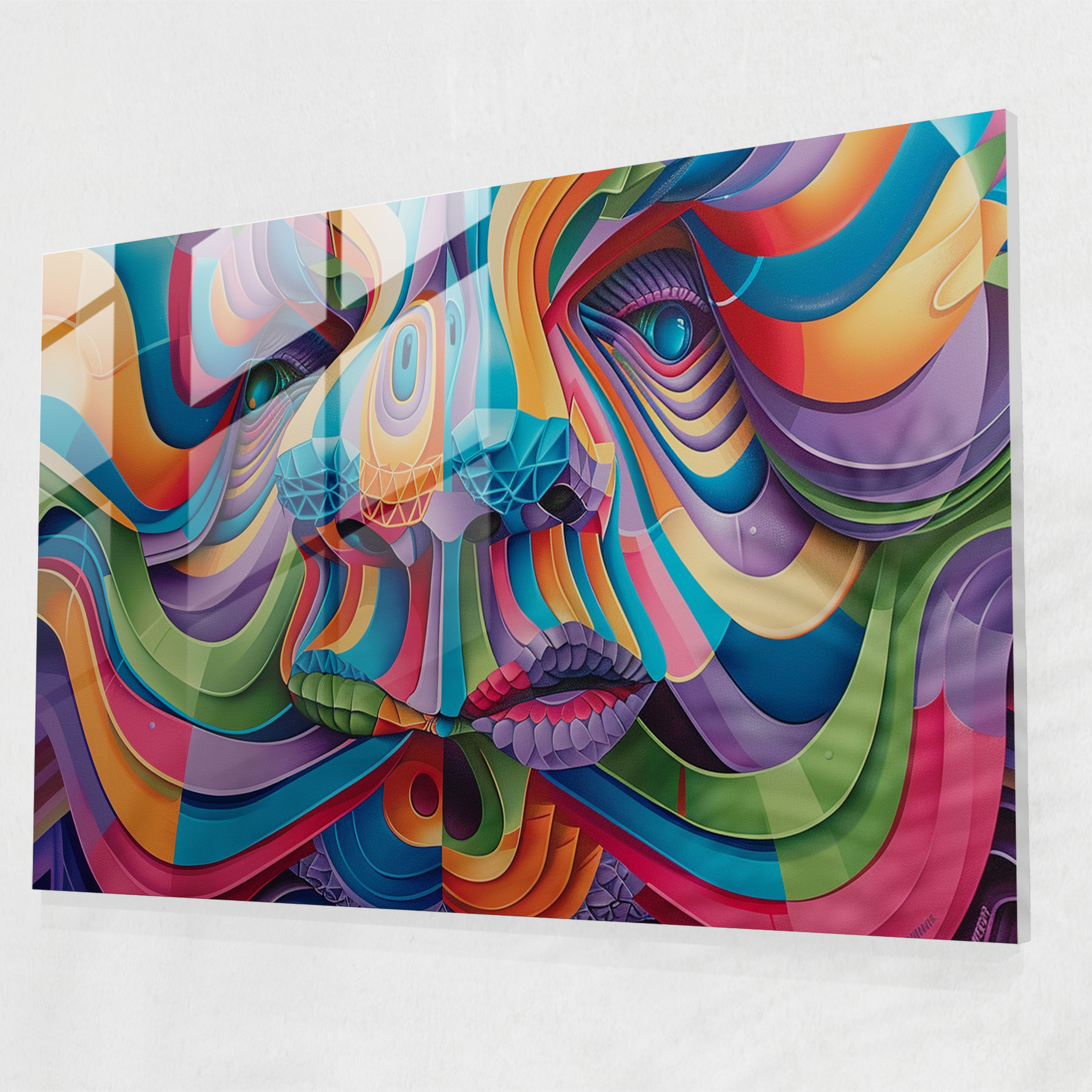 Metaphysical Painting Glass Print - Metaphysical Painting, Glass Wall Art, Metaphysical Painting, Glass Print