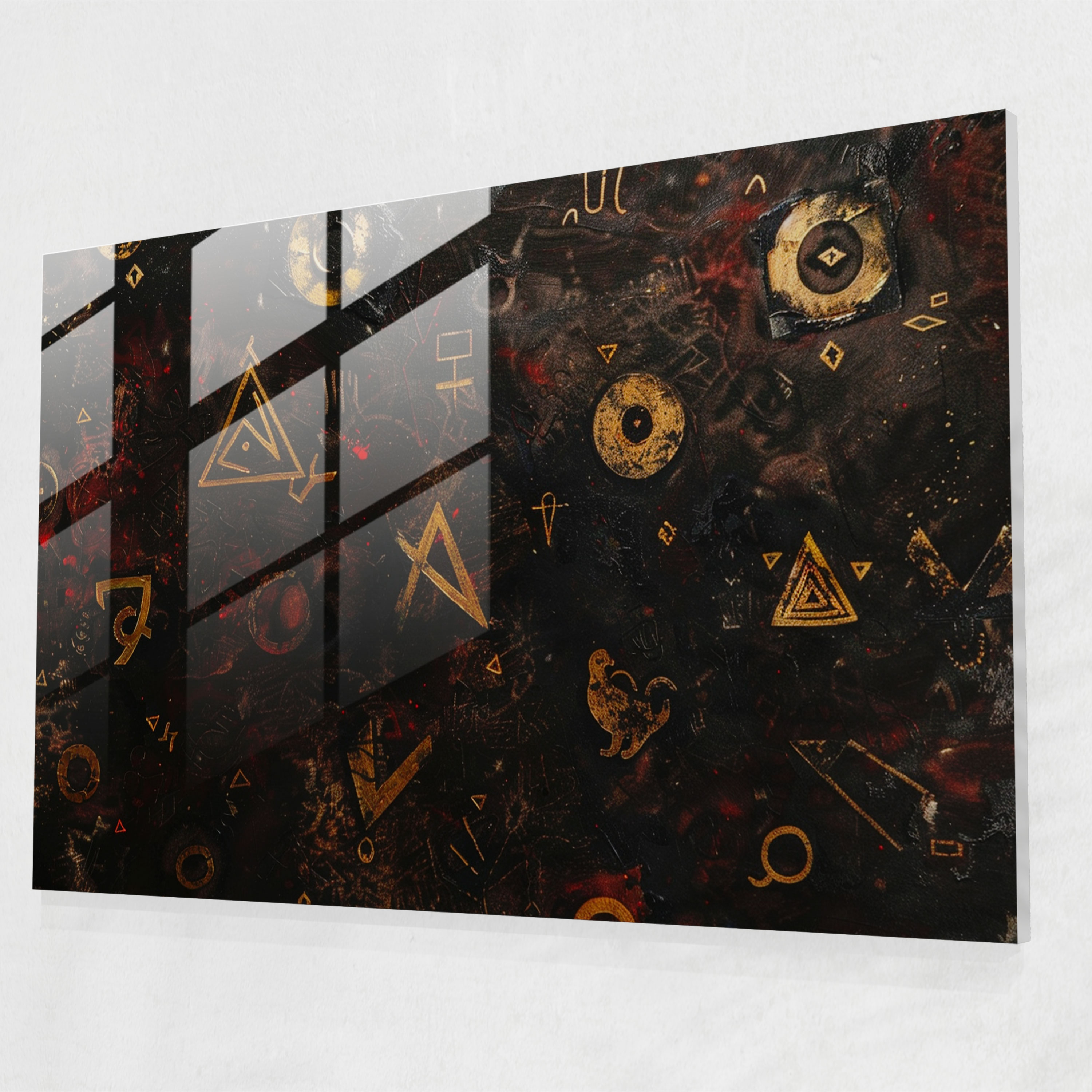 Metaphysical Painting Wall Decoration - Metaphysical Painting, Metaphysical Painting, Modern Art, Glass Print