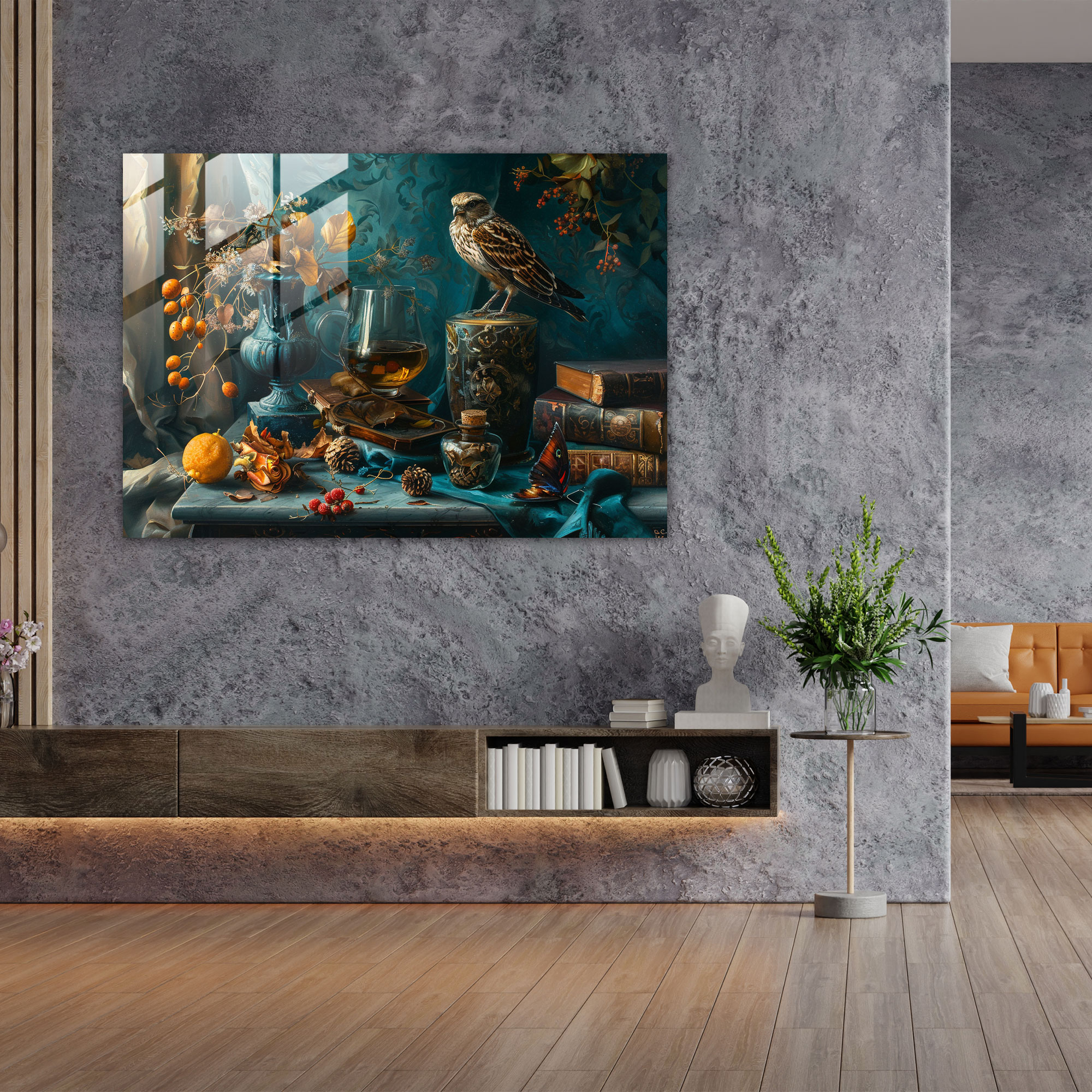 Metaphysical Painting Glass Art Wall Decoration - Metaphysical Painting, Glass Print, Still Life, Metaphysical Painting