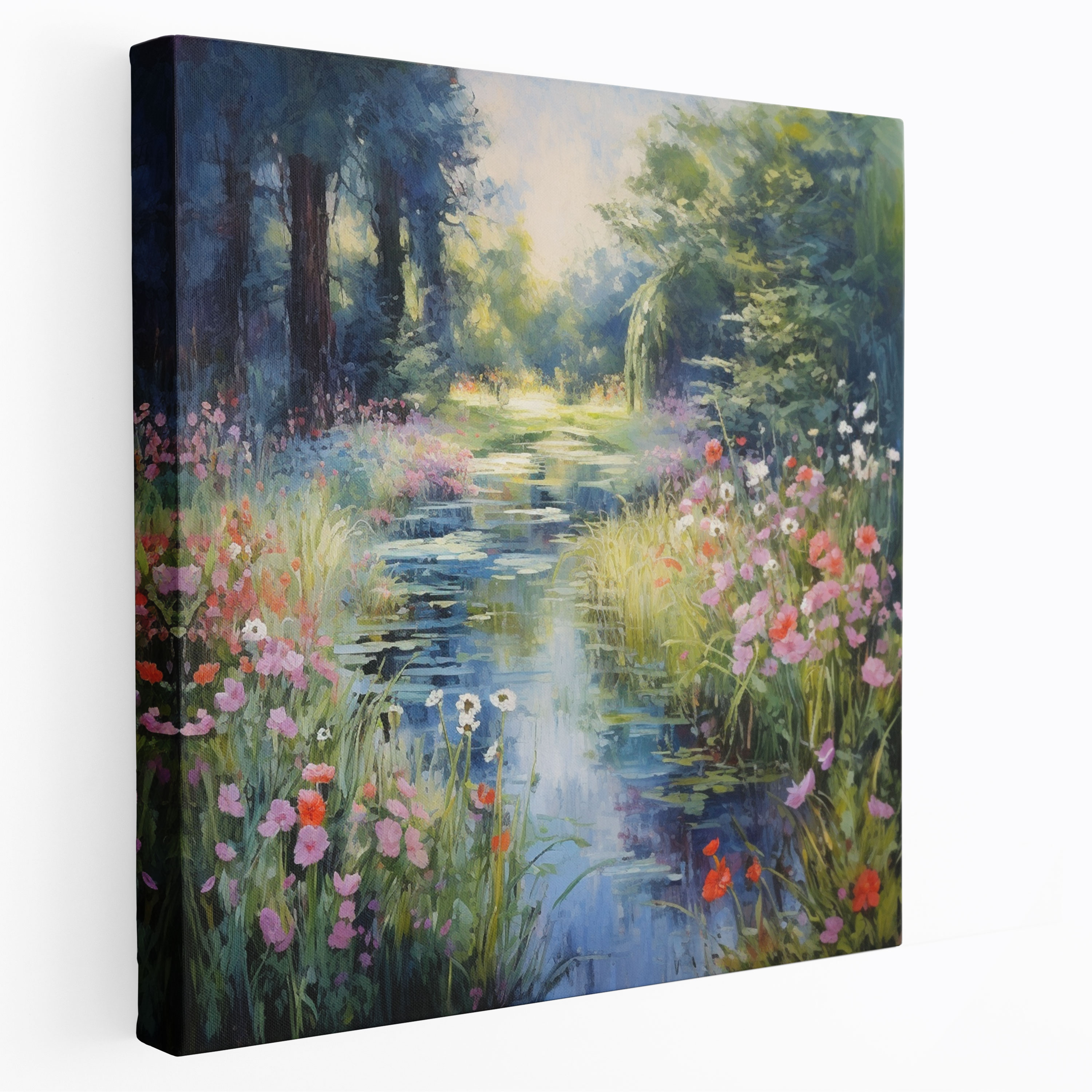 Medicine Tranquil Garden Canvas Print - Medicine, Soothing Energy, Impressionist, Canvas Print