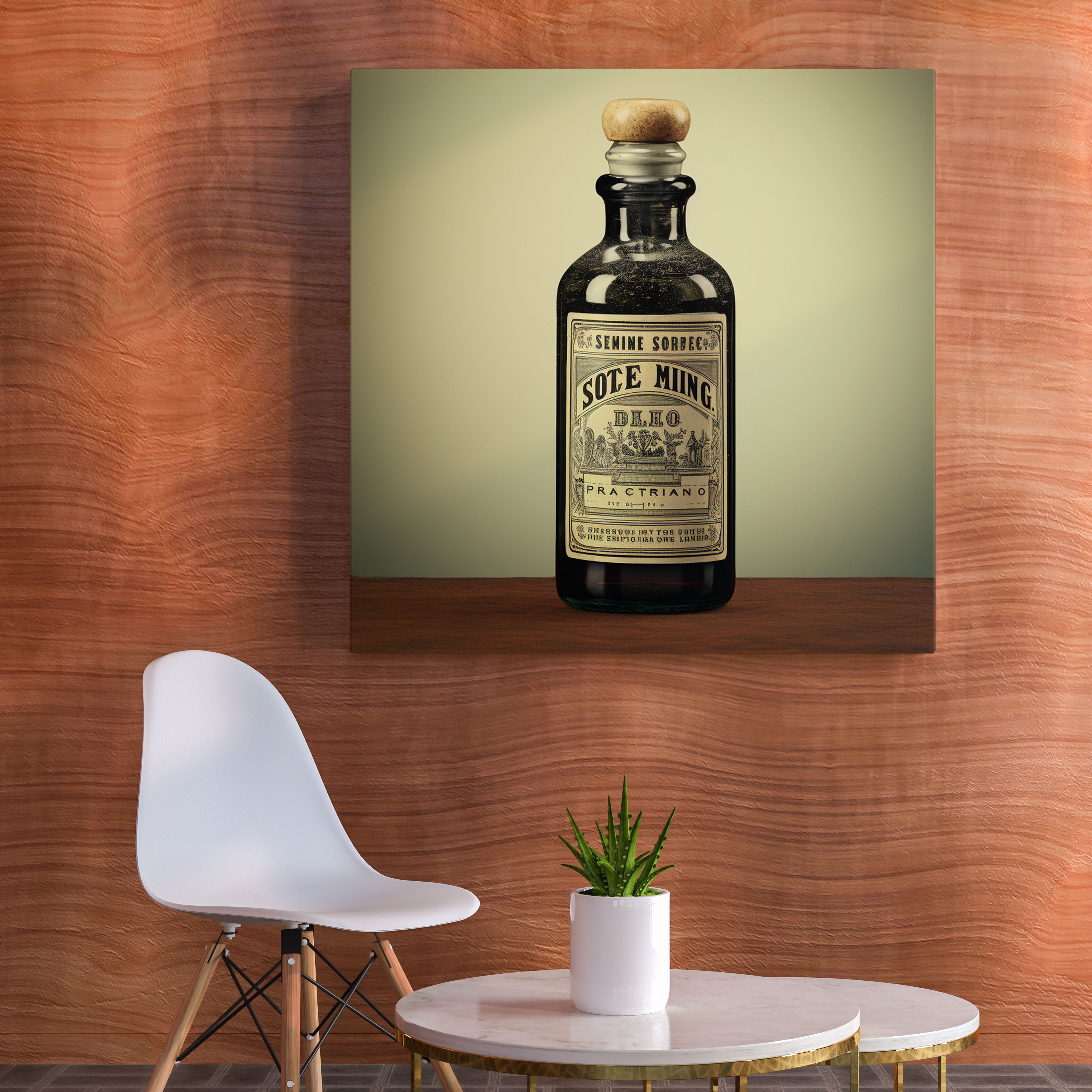 Medicine Retro Advertisement Canvas Print - Medicine, Nostalgia, Old Medicine Bottle, Canvas Print