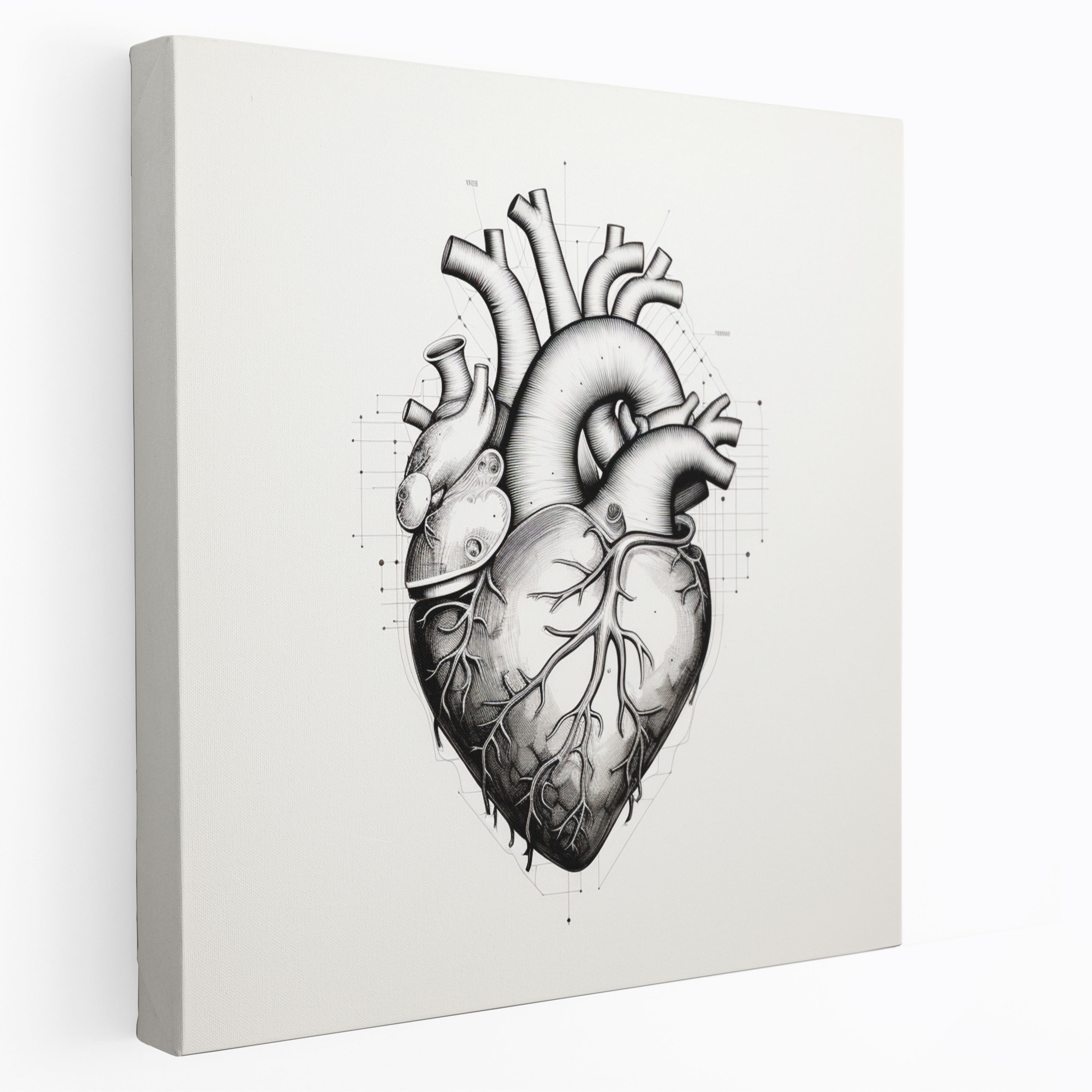 Medicine Anatomical Heart Canvas Print - Medicine, Medical Offices, Canvas Print, Anatomical Heart