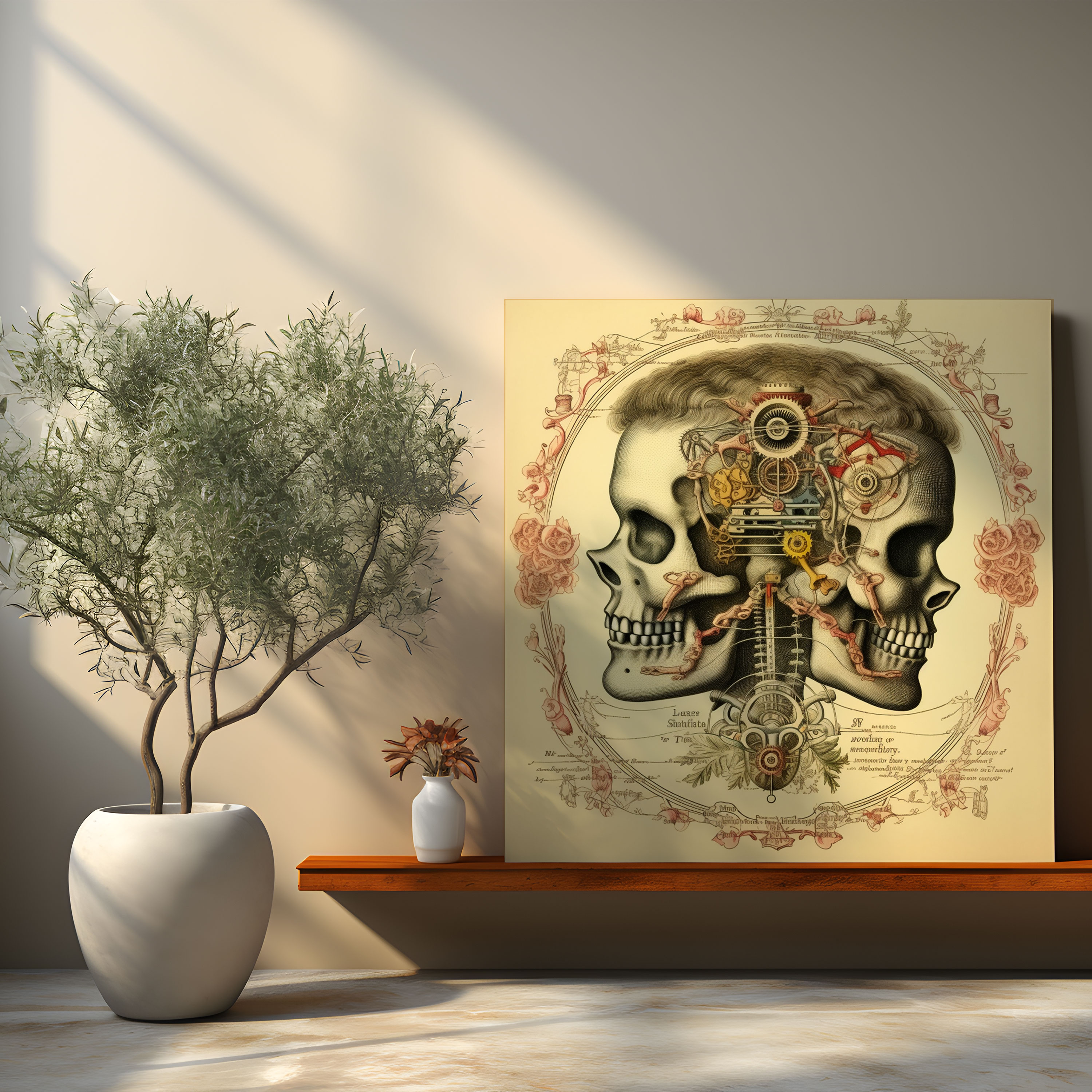 Medicine Skeletal System Canvas Print - Medicine, Medicine Skeletal System Canvas Print, Canvas Wall Art, Vintage Medical Illustration