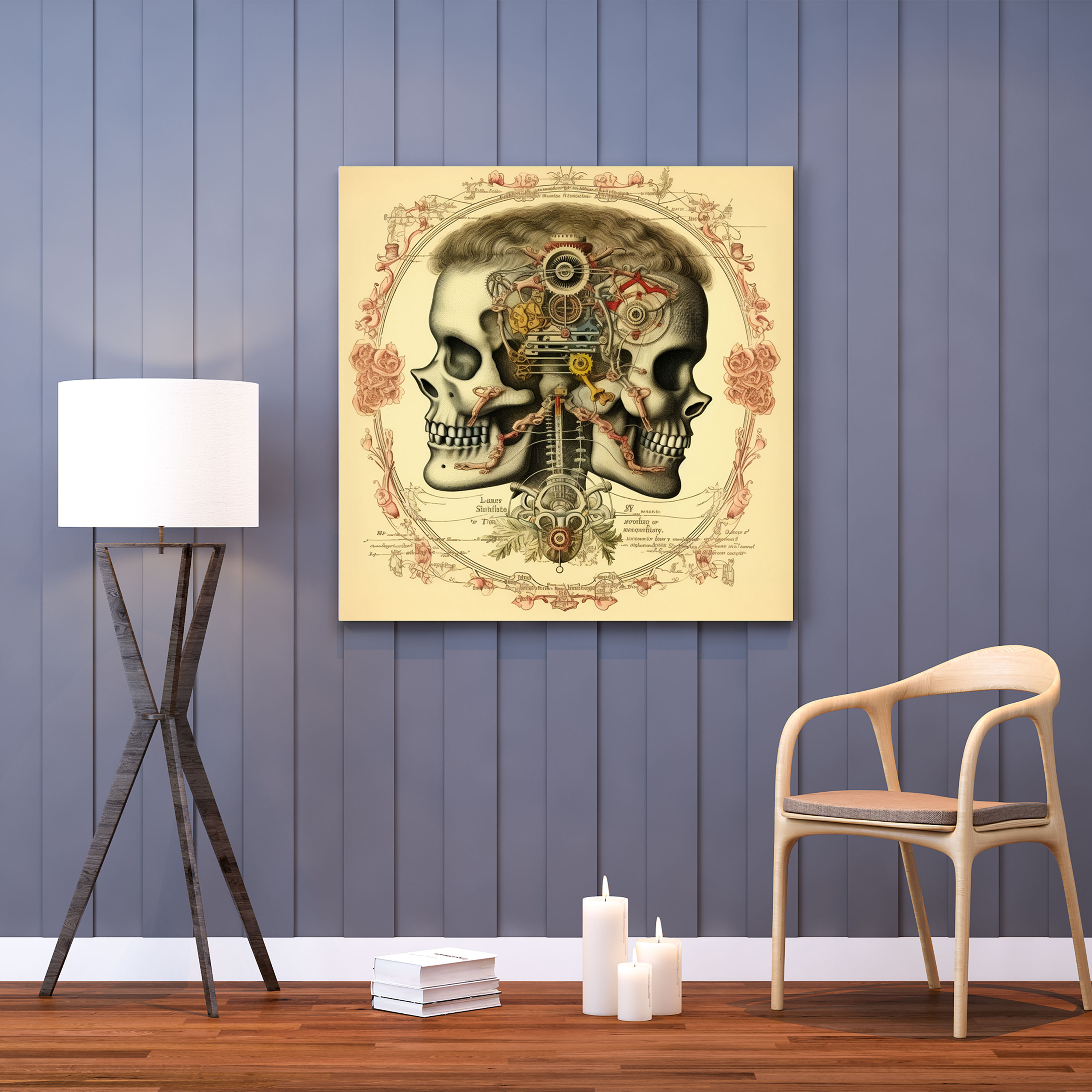 Medicine Skeletal System Canvas Print - Medicine, Medicine Skeletal System Canvas Print, Canvas Wall Art, Vintage Medical Illustration