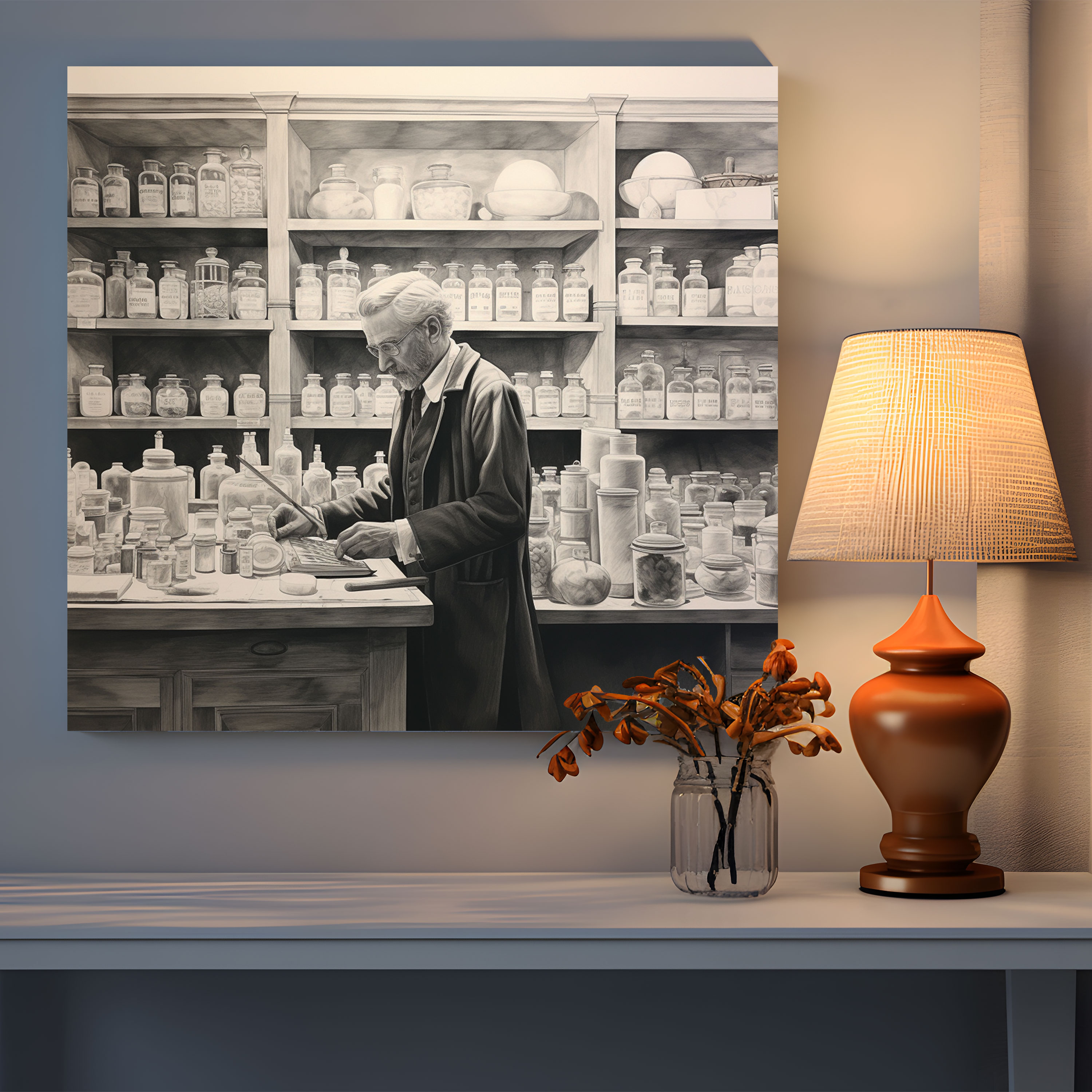 Pharmaceutical Artistry Canvas Print - Medicine, Pharmacist, Pharmacy, Canvas Print