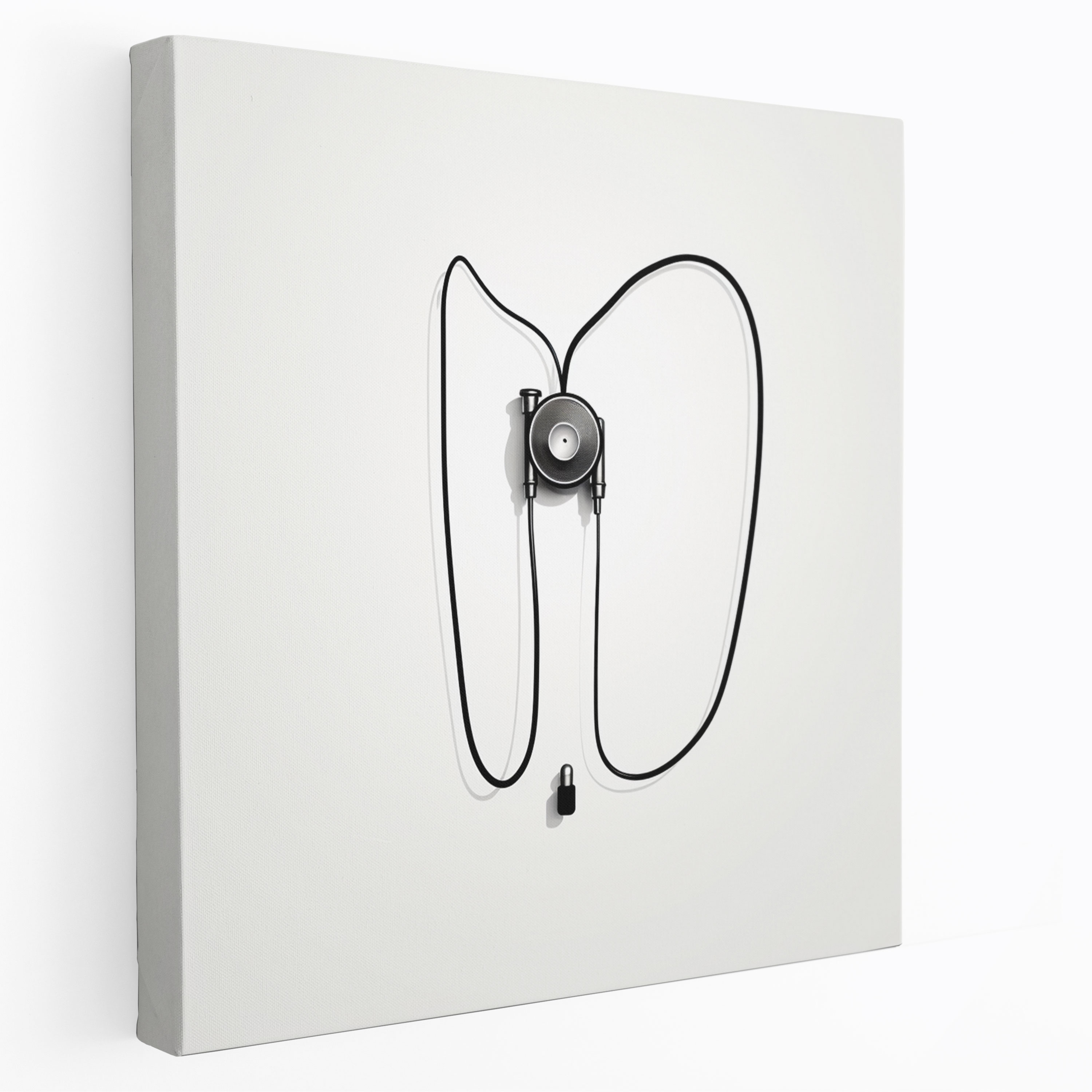 Heartbeat Medicine Canvas Print - Medicine, Medical Care, Canvas Wall Art, Minimalist Illustration