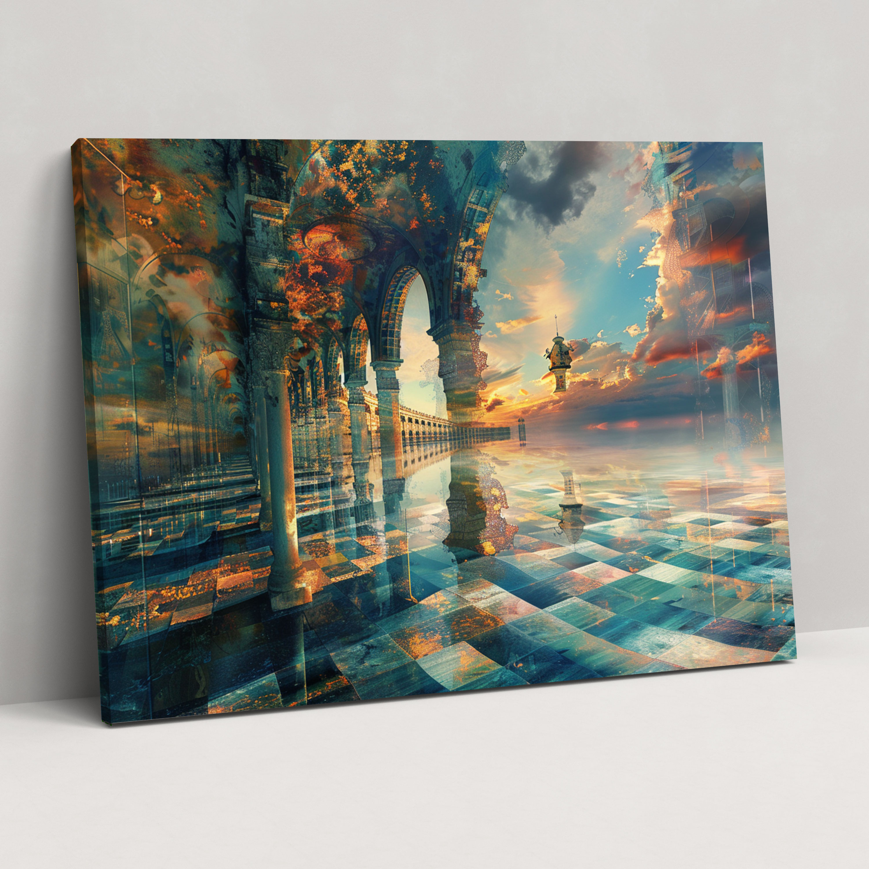 Metaphysical Painting Wall Art - Metaphysical Painting, Wall Decoration, Wall Art, Canvas Wall Art