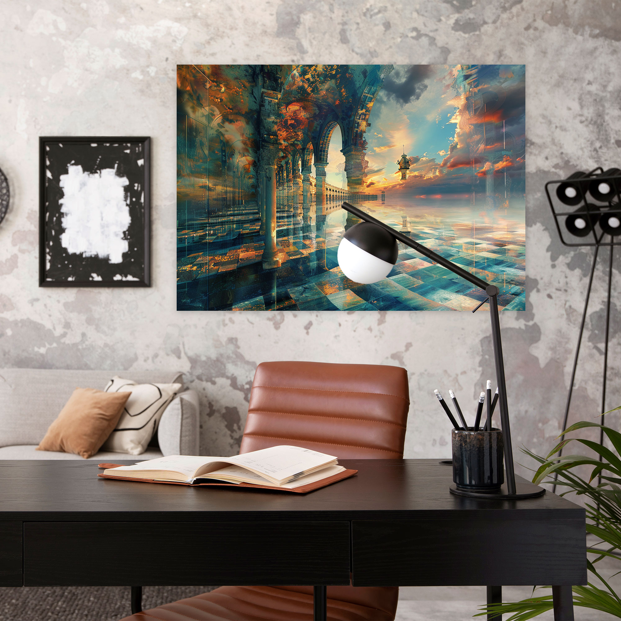 Metaphysical Painting Wall Art - Metaphysical Painting, Wall Decoration, Wall Art, Canvas Wall Art