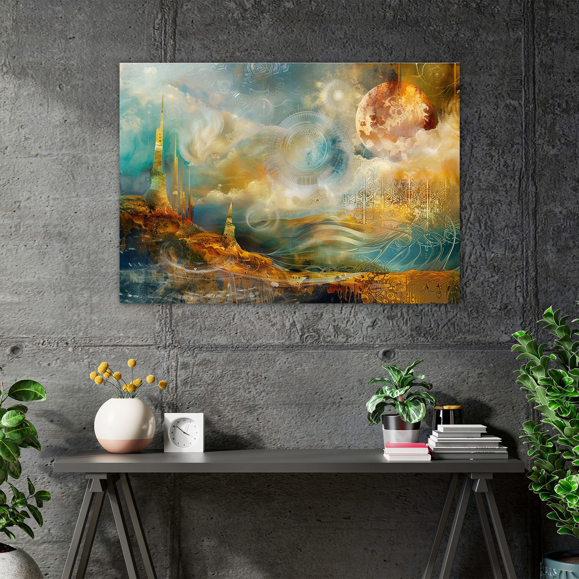 Metaphysical Painting Wall Art - Metaphysical Painting, Metaphysical Painting, Wall Art, Wall Decoration