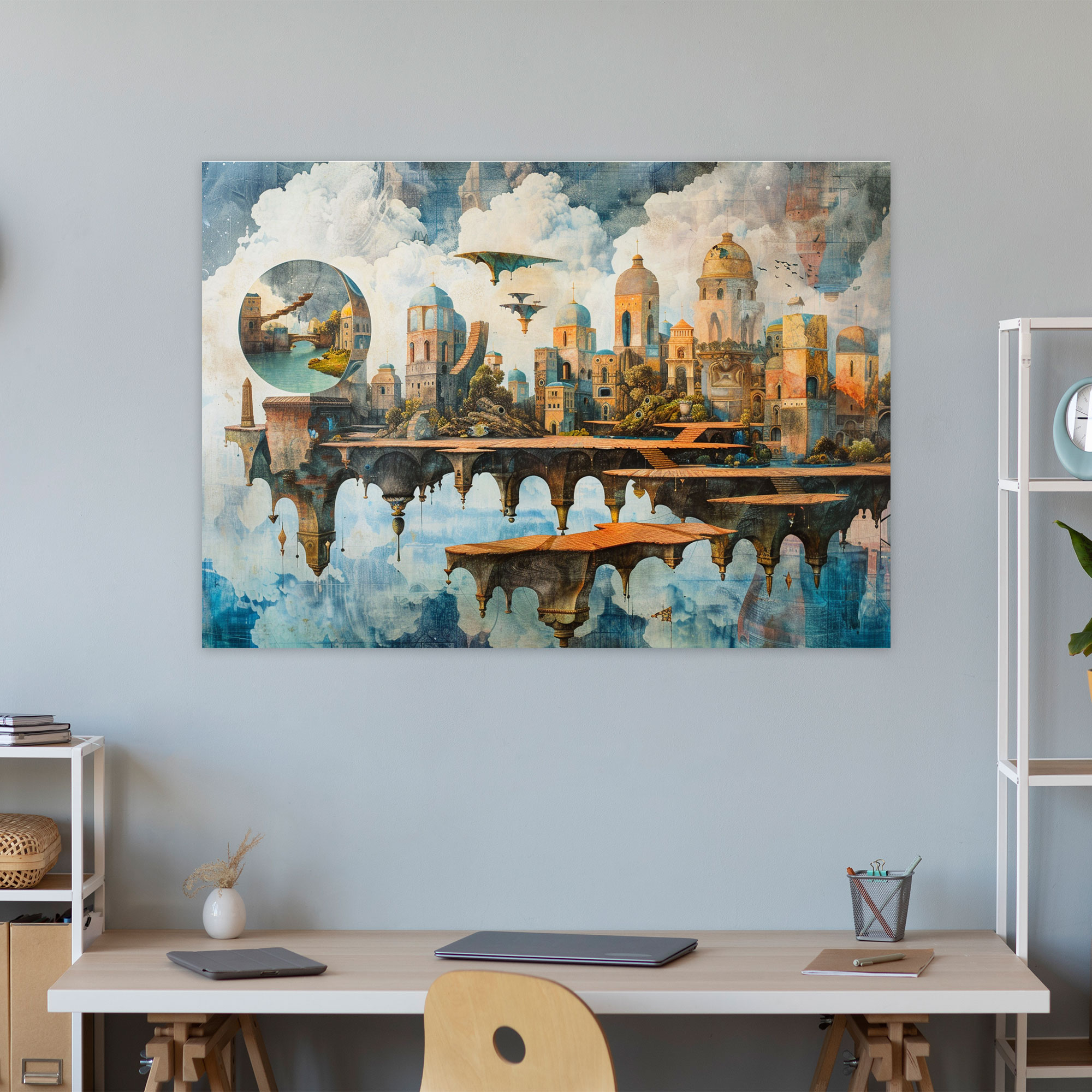 Metaphysical Painting Wall Decoration - Metaphysical Painting, Metaphysical Painting, Canvas, Wall Decoration