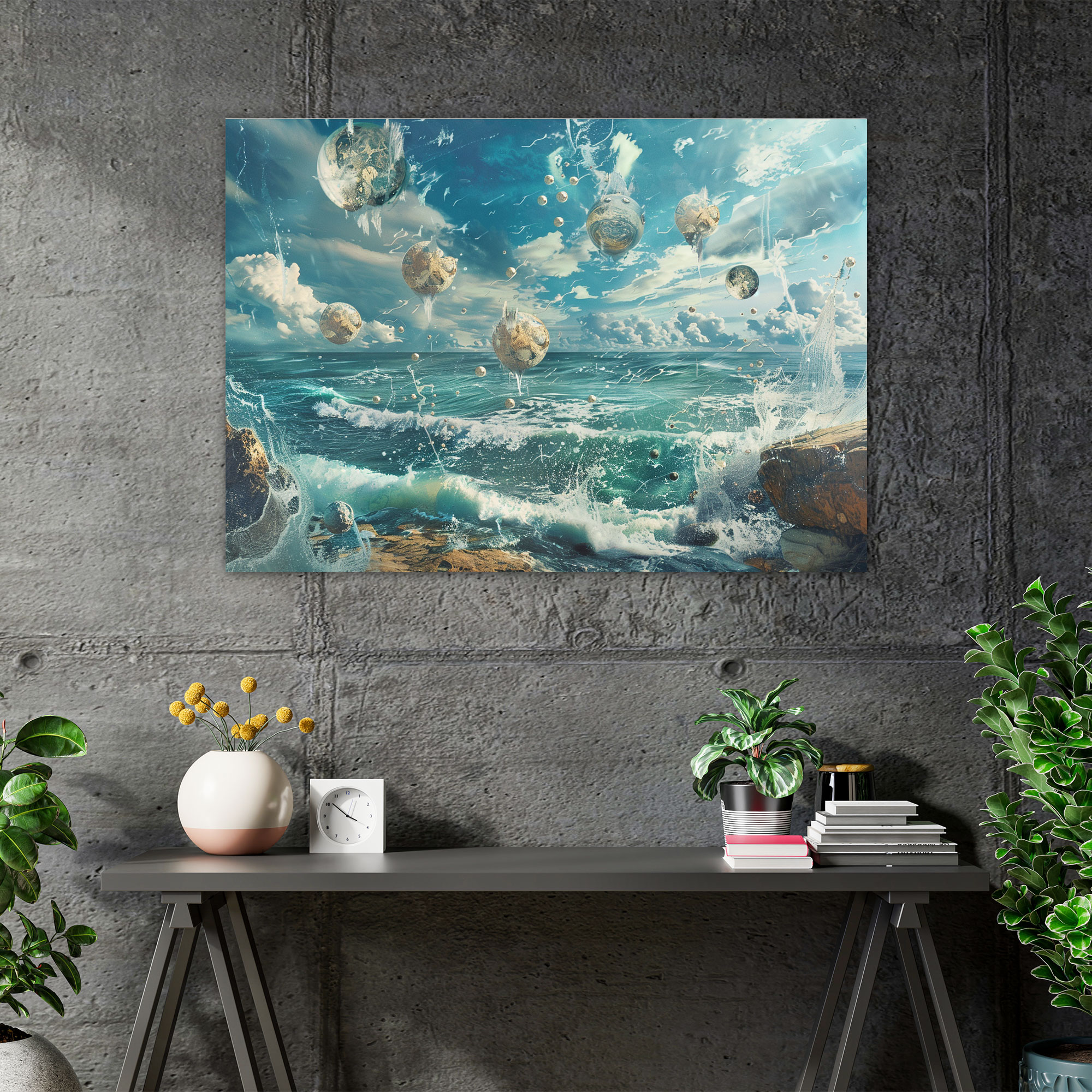 Metaphysical Painting Wall Art - Metaphysical Painting, Wall Art, Canvas Wall Art, Wall Decoration