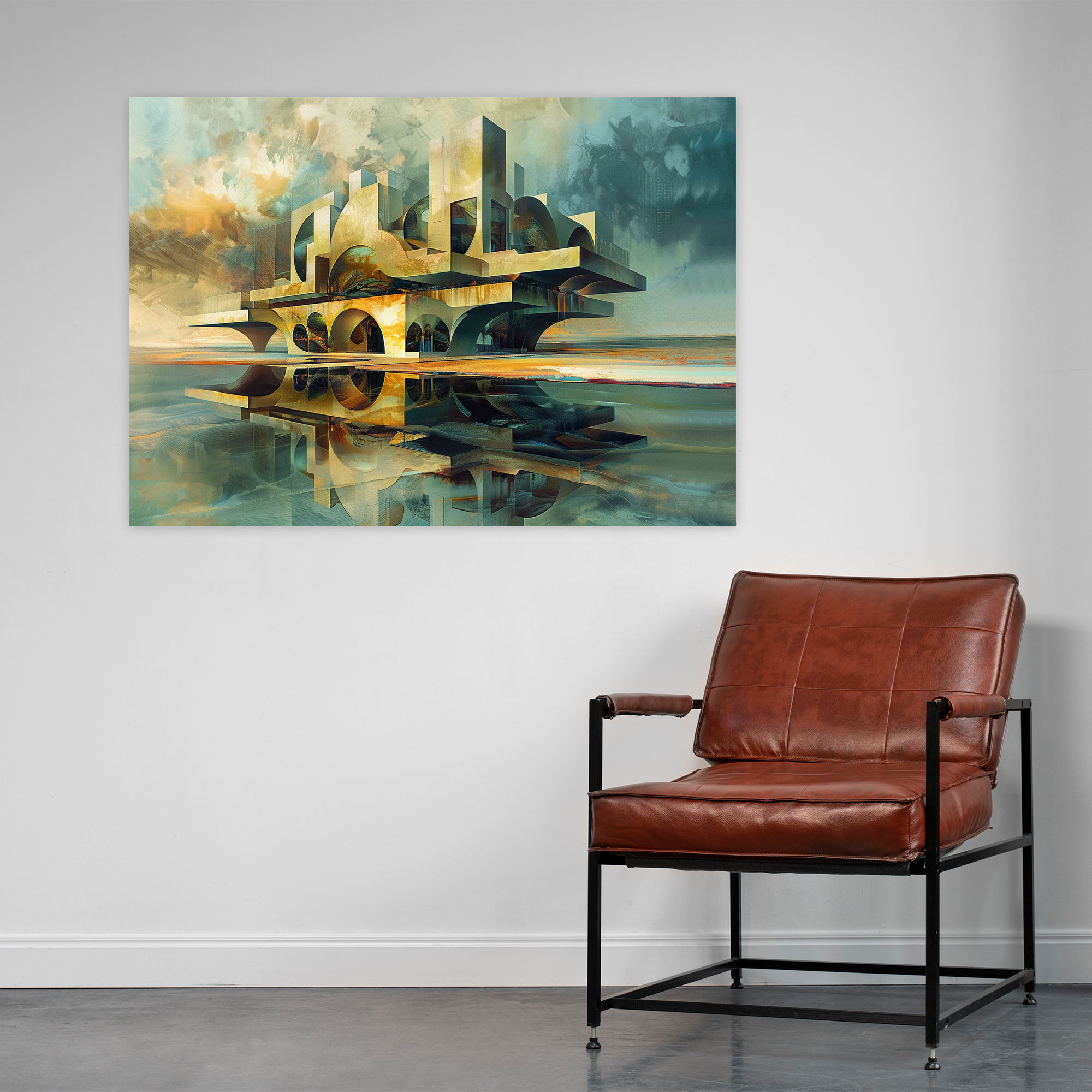 Metaphysical Painting Canvas Print - Metaphysical Painting, Canvas Wall Art, Wall Art, Wall Decoration