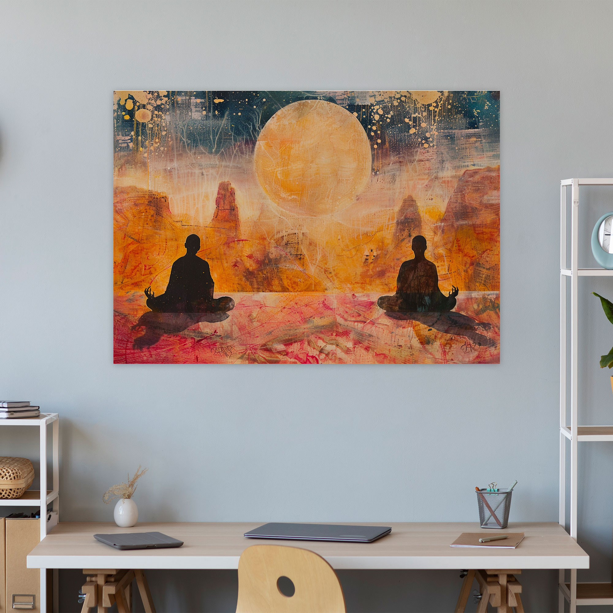 Metaphysical Painting Canvas Print - Metaphysical Painting, Wall Art, Wall Decoration, Canvas Print