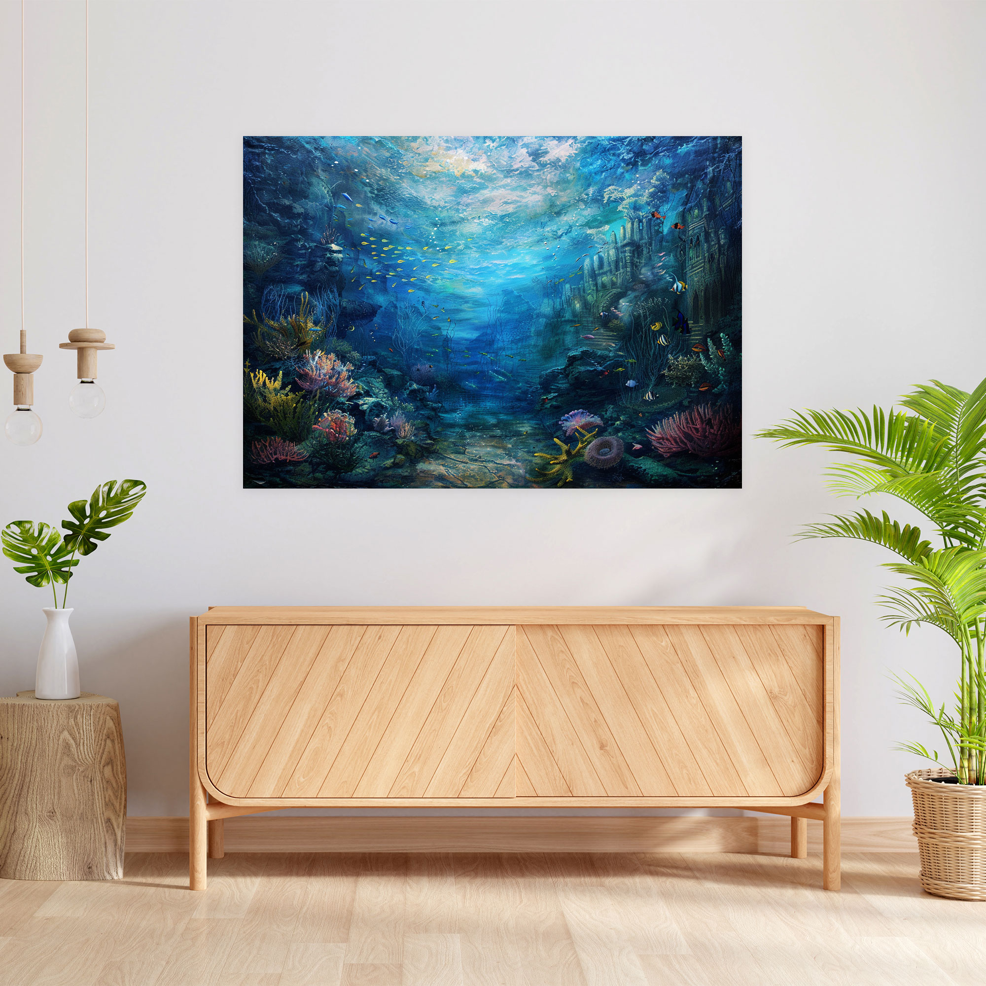 Metaphysical Painting Wall Art - Metaphysical Painting, Wall Art, Canvas, Wall Decoration