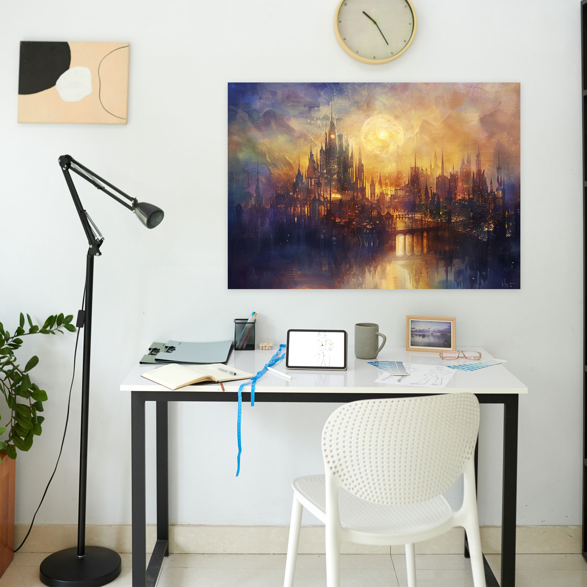 Metaphysical Painting Canvas Print - Metaphysical Painting, Metaphysical Painting, Canvas Print, Home Decoration