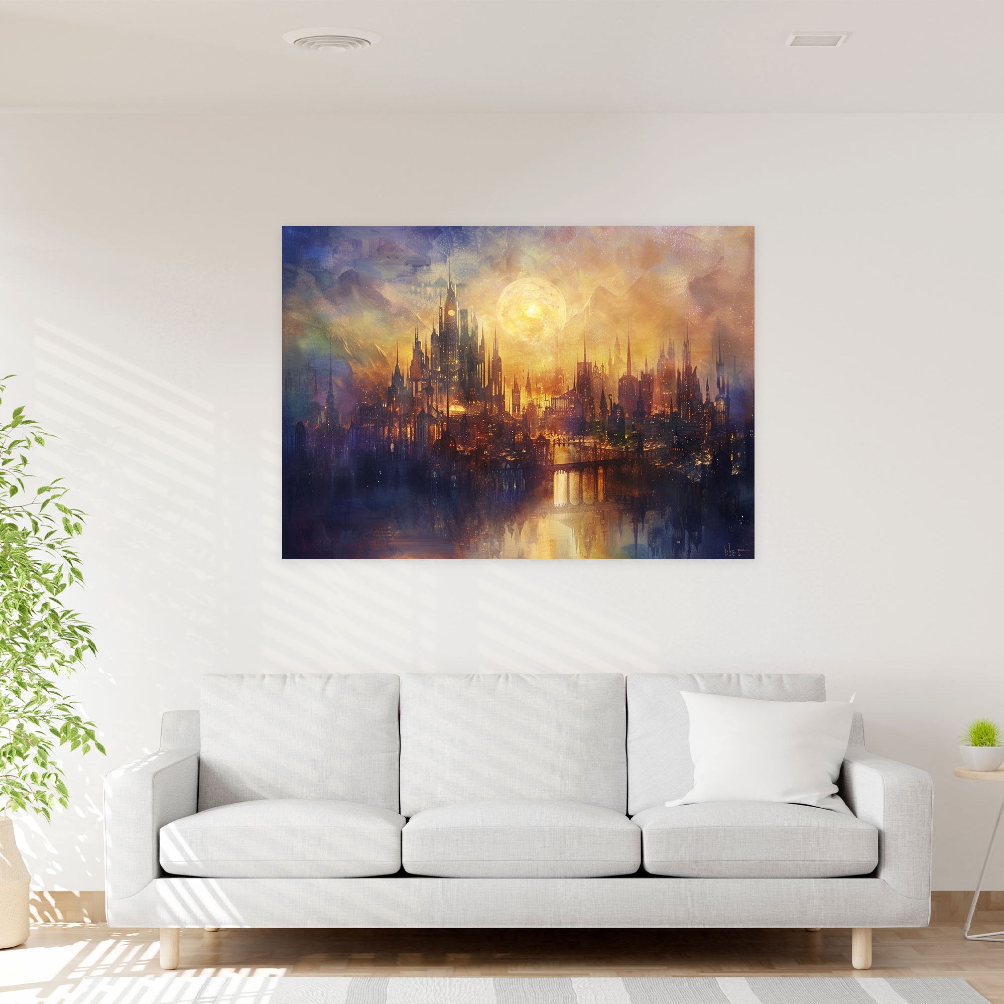 Metaphysical Painting Canvas Print - Metaphysical Painting, Metaphysical Painting, Canvas Print, Home Decoration