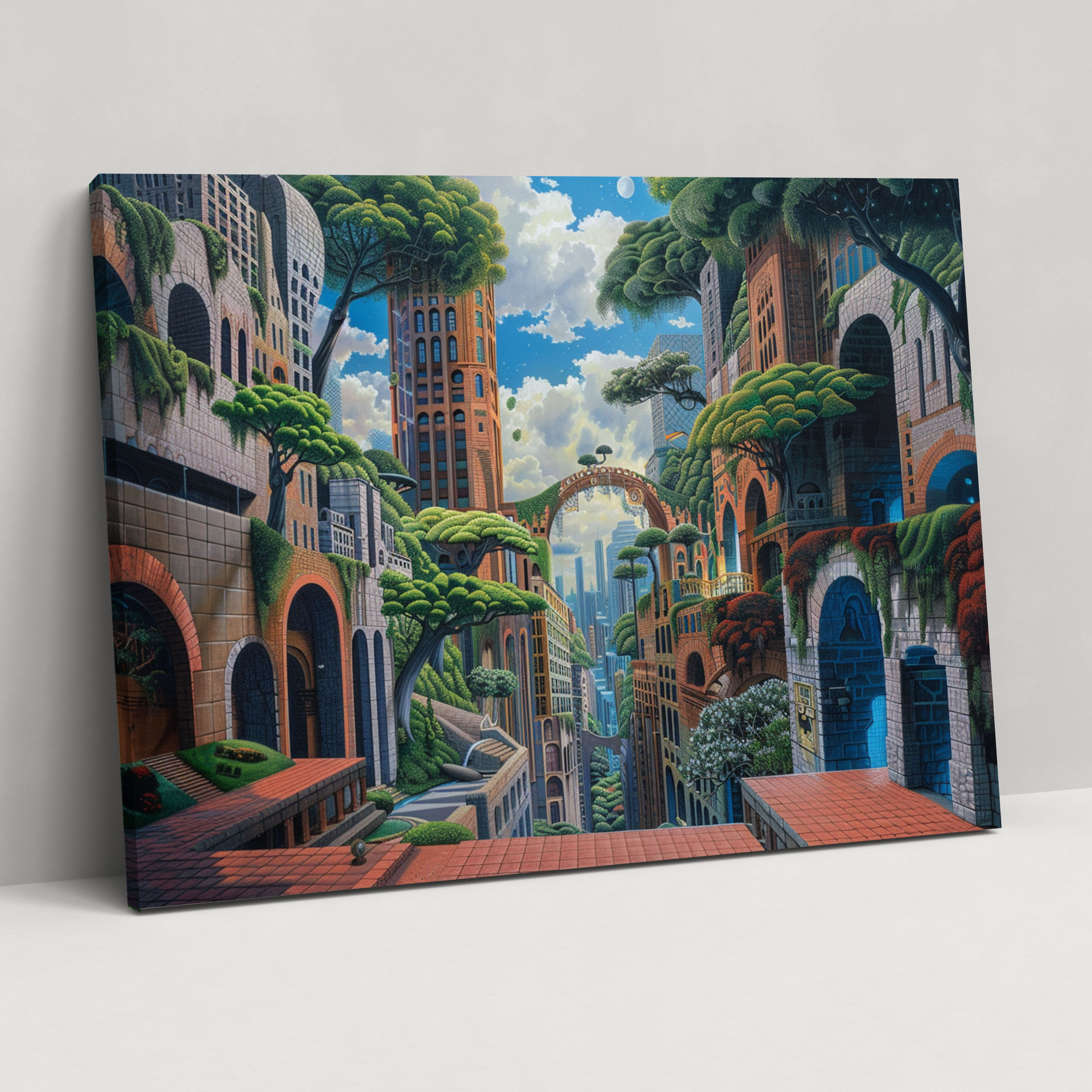 Metaphysical Painting Canvas Print - Metaphysical Painting, Metaphysical Painting, Canvas Print, Canvas