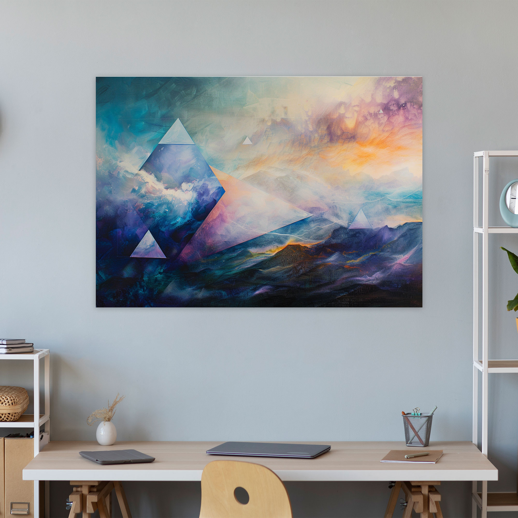 Metaphysical Painting Canvas Print - Metaphysical Painting, Metaphysical Painting, Canvas Print, Canvas Wall Art