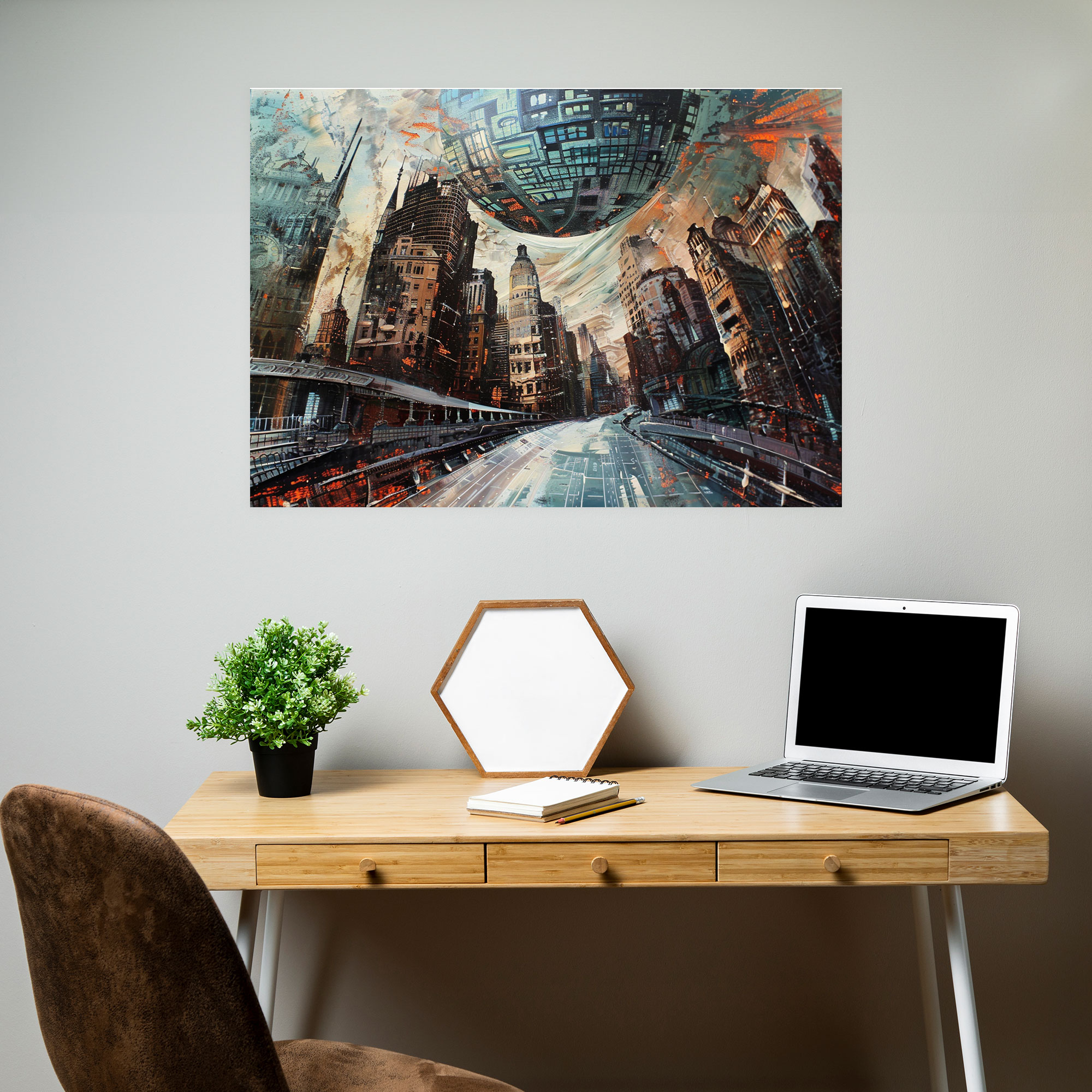 Metaphysical Painting Wall Decoration - Metaphysical Painting, Canvas, Metaphysical Painting, Canvas Wall Art