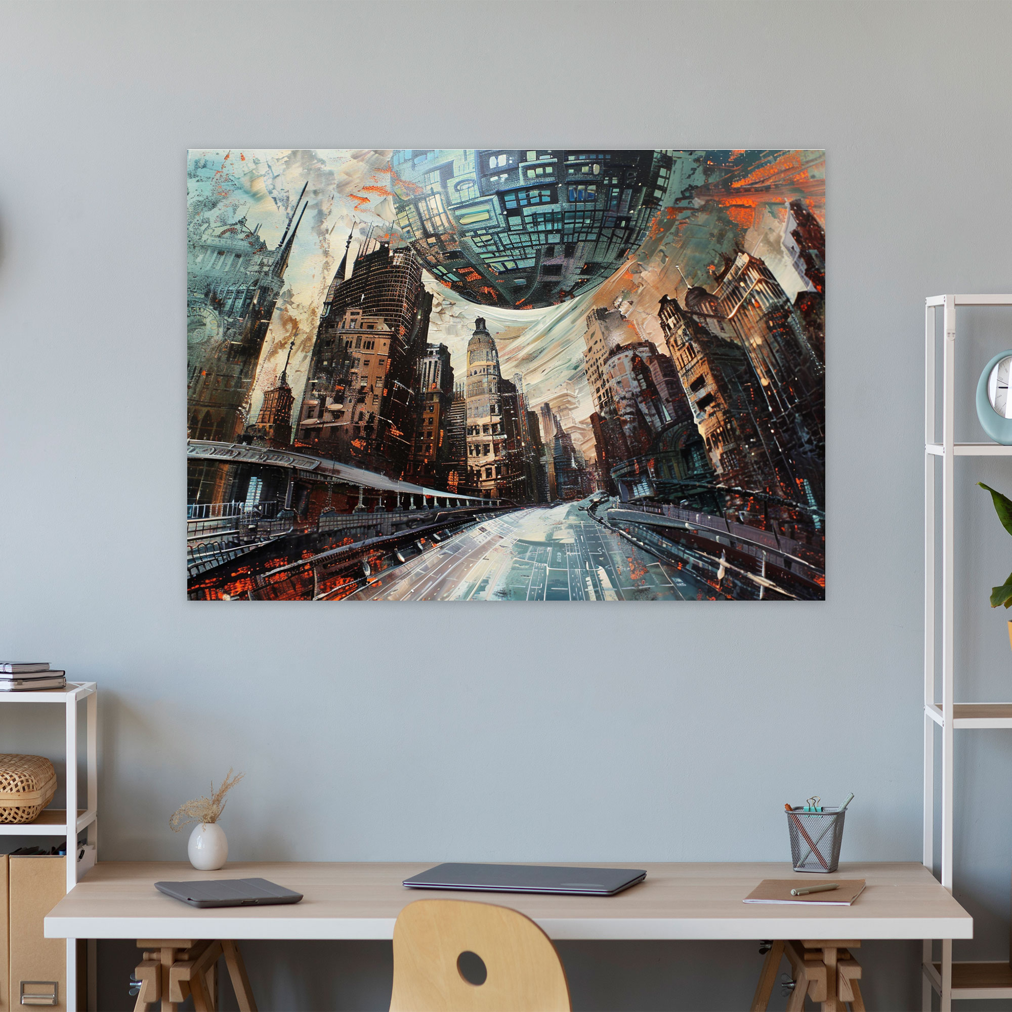 Metaphysical Painting Wall Decoration - Metaphysical Painting, Canvas, Metaphysical Painting, Canvas Wall Art