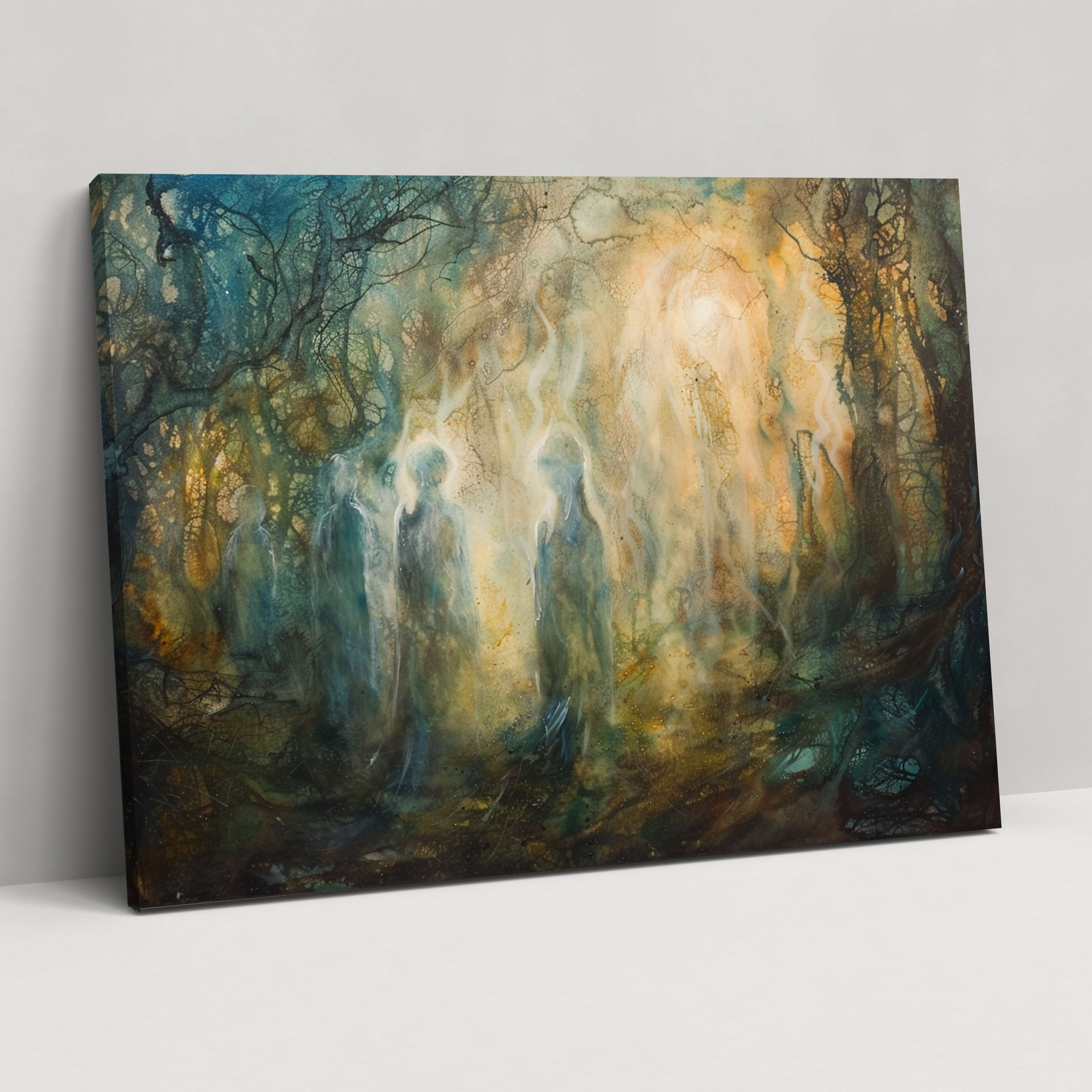 Metaphysical Painting Canvas Print - Metaphysical Painting, Wall Art, Canvas Print, Ethereal Figures